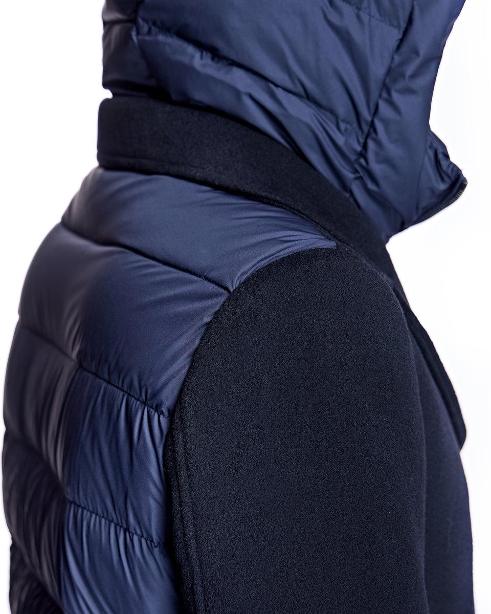Cashmere Blend and Puffer Hooded Coat Product Image