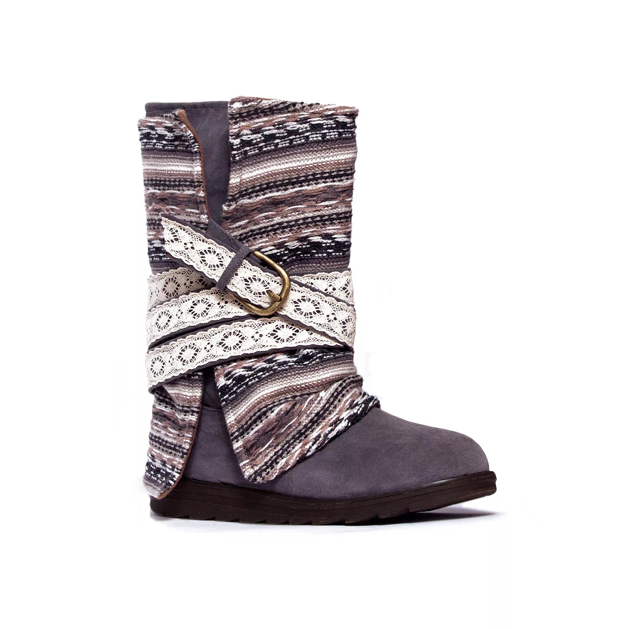 MUK LUKS Nikki Womens Fold-Over Midcalf Boots, Girls Product Image