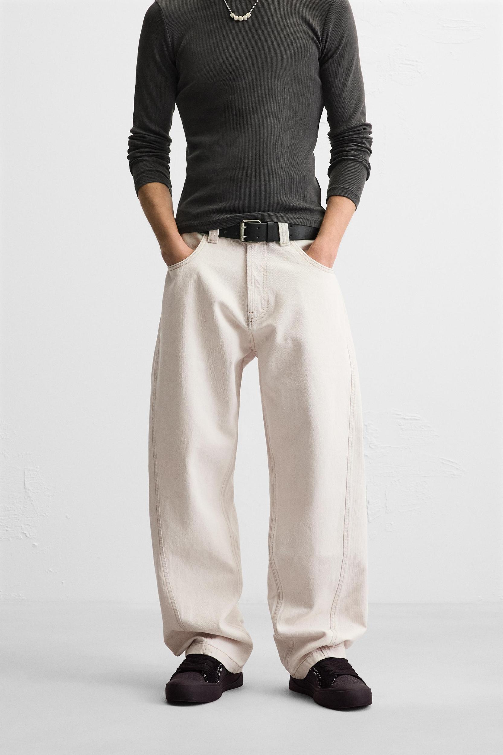 SEAMED BAGGY FIT JEANS Product Image