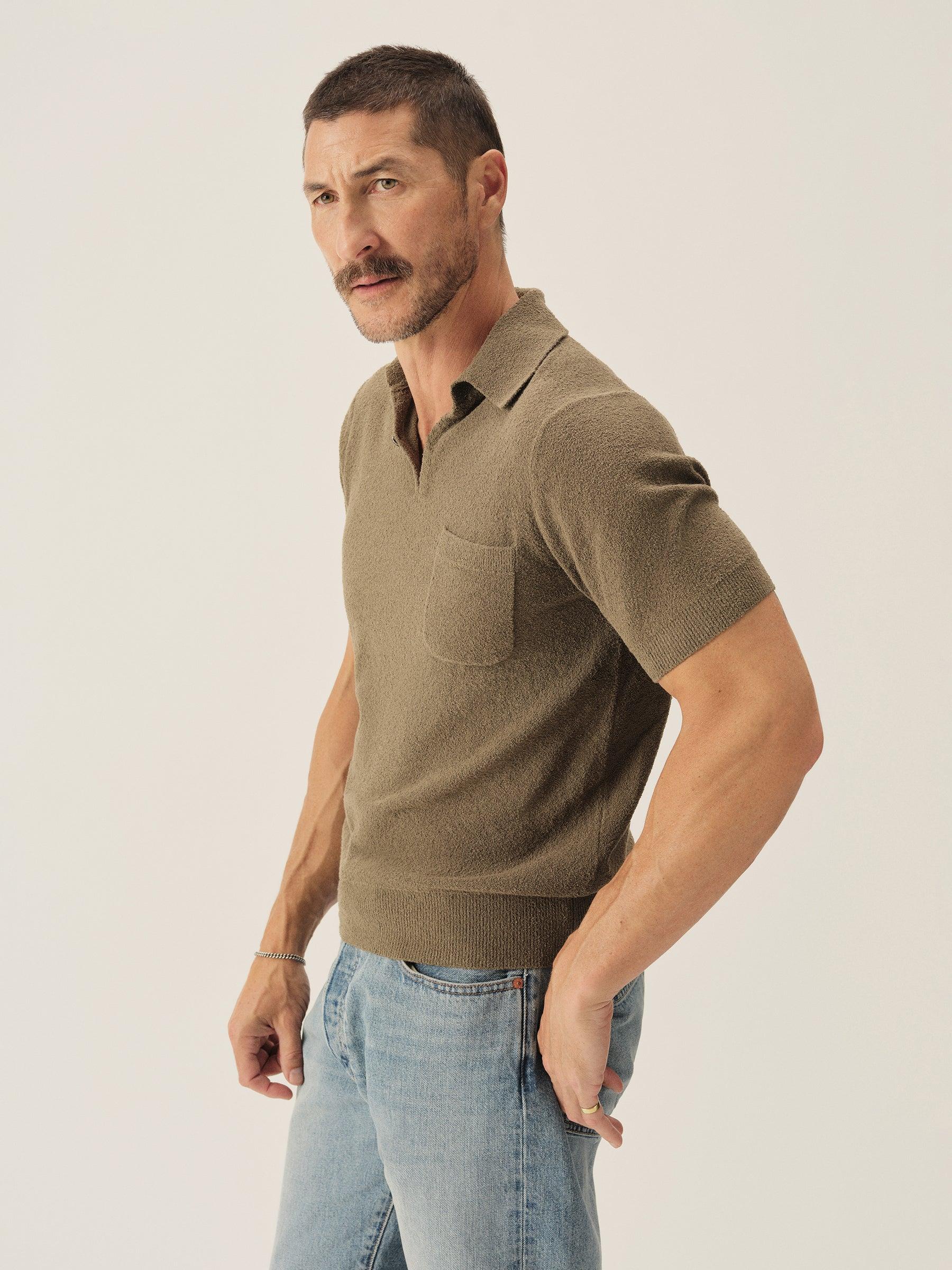 Soft Cactus Cotton Loop Terry Polo Product Image