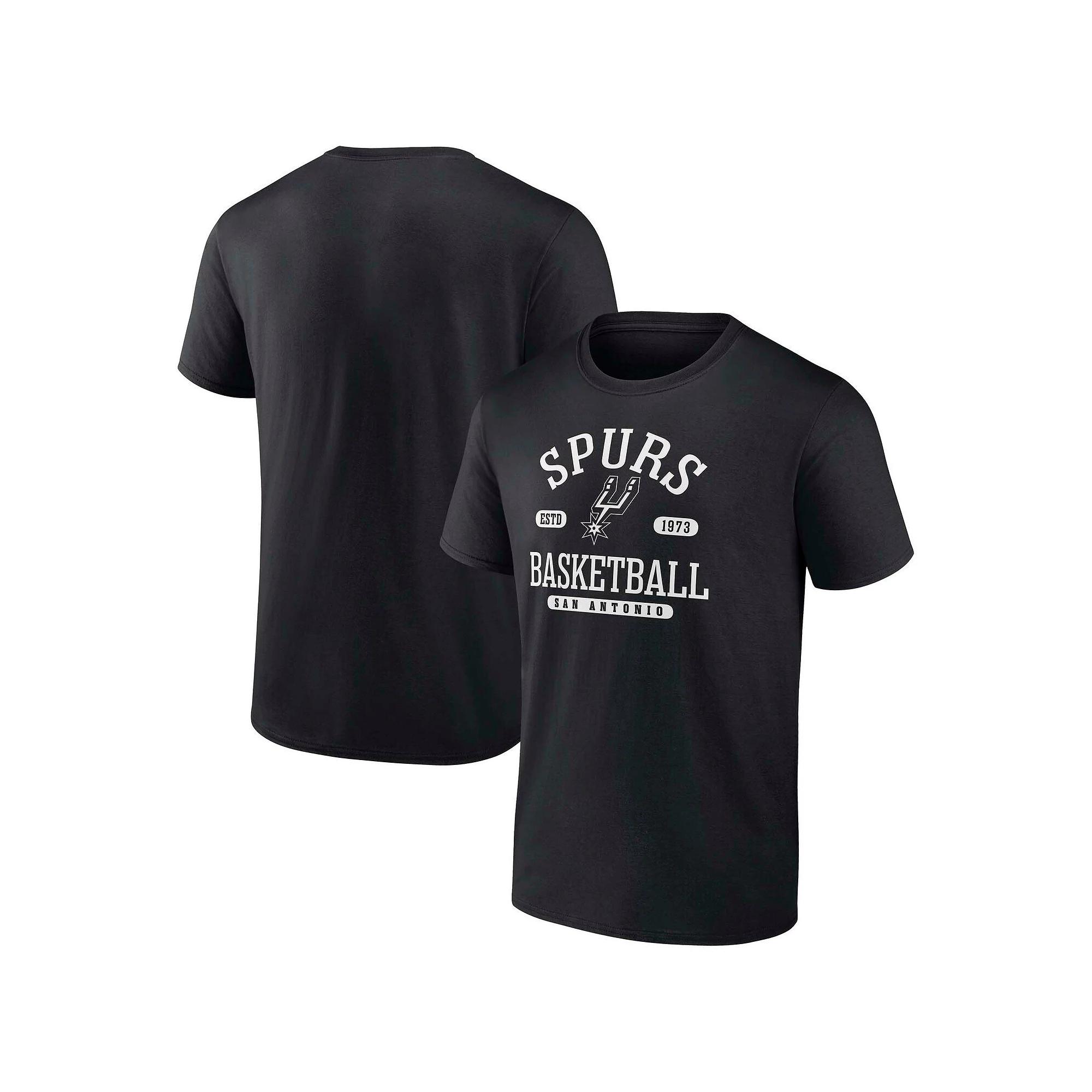 Men's Fanatics  Black San Antonio Spurs Calling Plays T-Shirt, Size: Small Product Image
