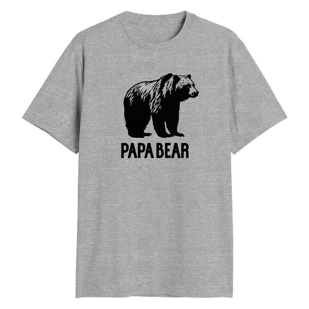 Big & Tall Papa Bear Graphic Tee, Men's,  Product Image