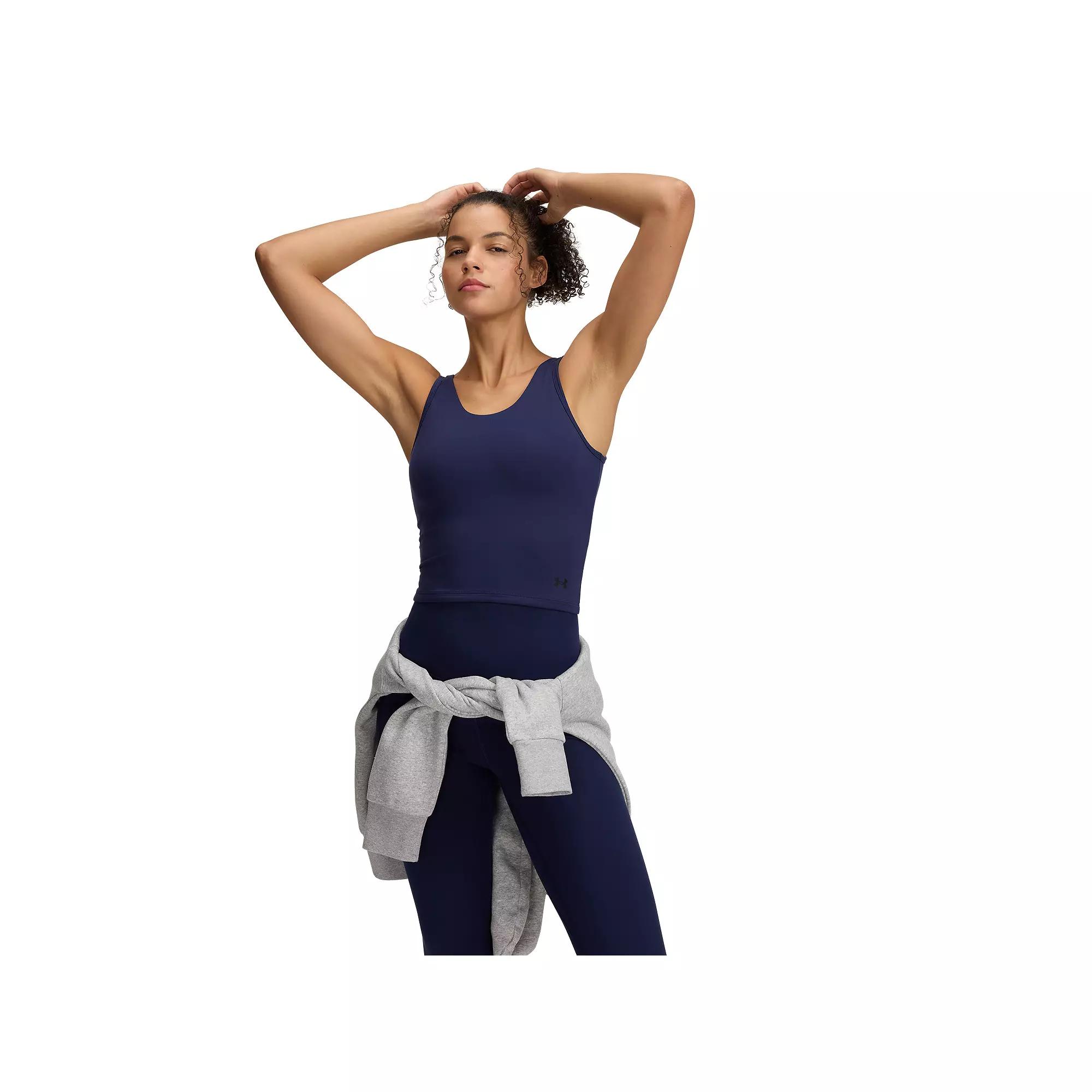 Women's Under Armour Motion Tank Top, Size: Medium, Black Navy Product Image