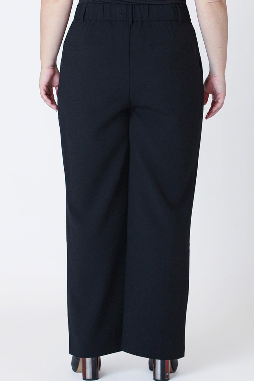 Wide Leg Ponte Knit Trousers Product Image