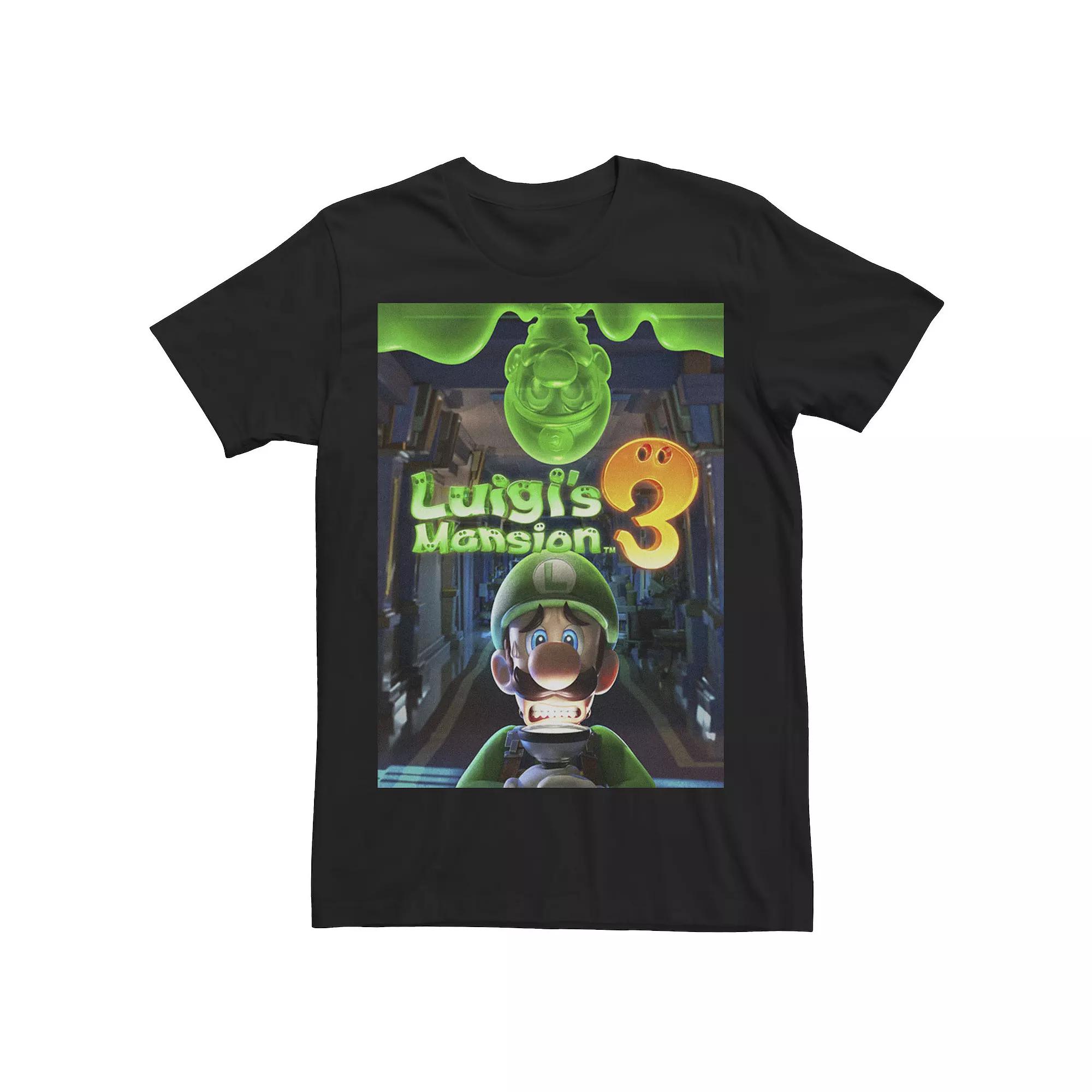 Men's Luigi's Mansion 3 Luigi Poster Graphic Tee,  Product Image