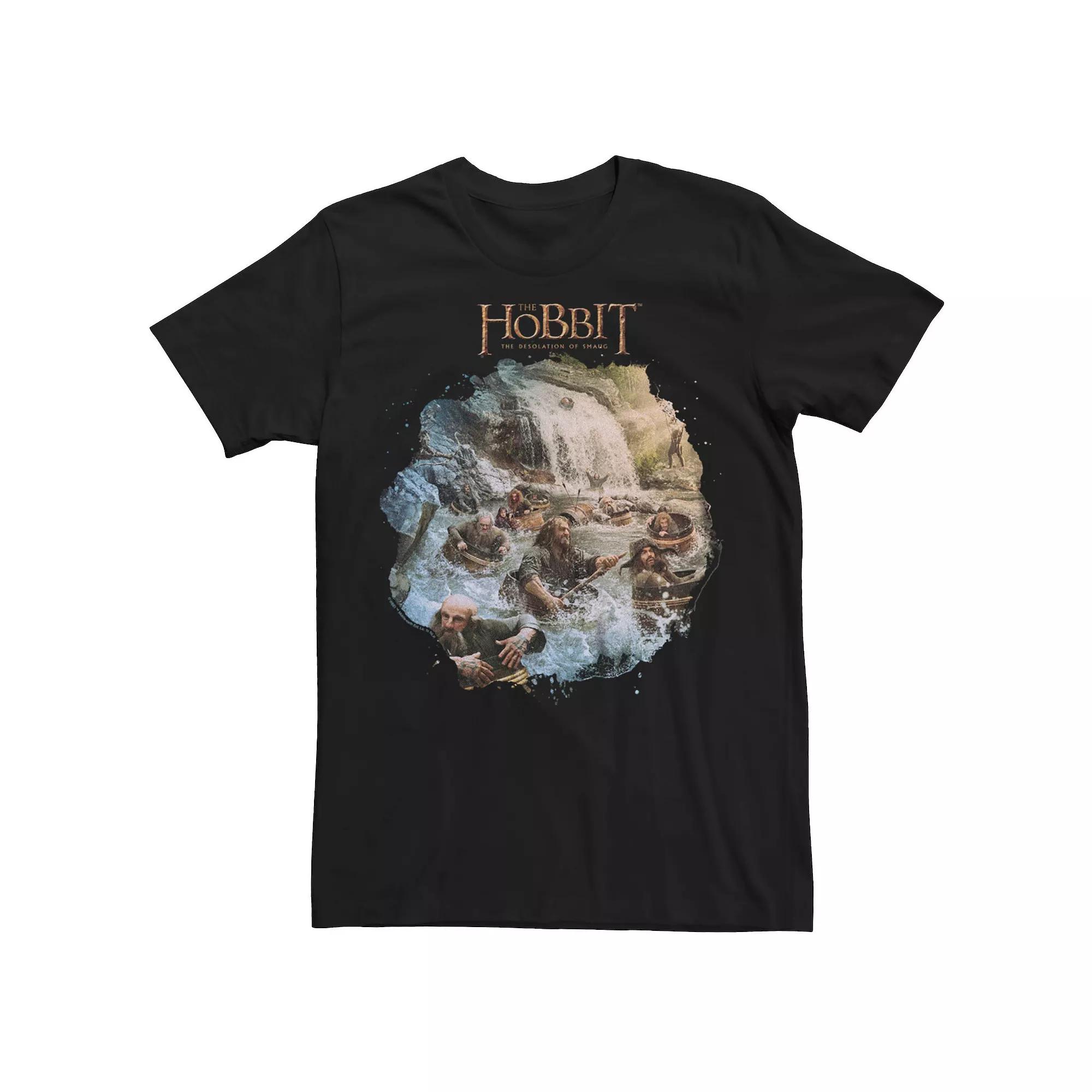Men's The Hobbit Movie River Ride Tee, Size: Large, Black Product Image