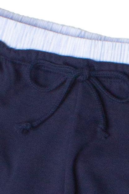 Boxer Waistband Wide Leg Sweatpants Product Image