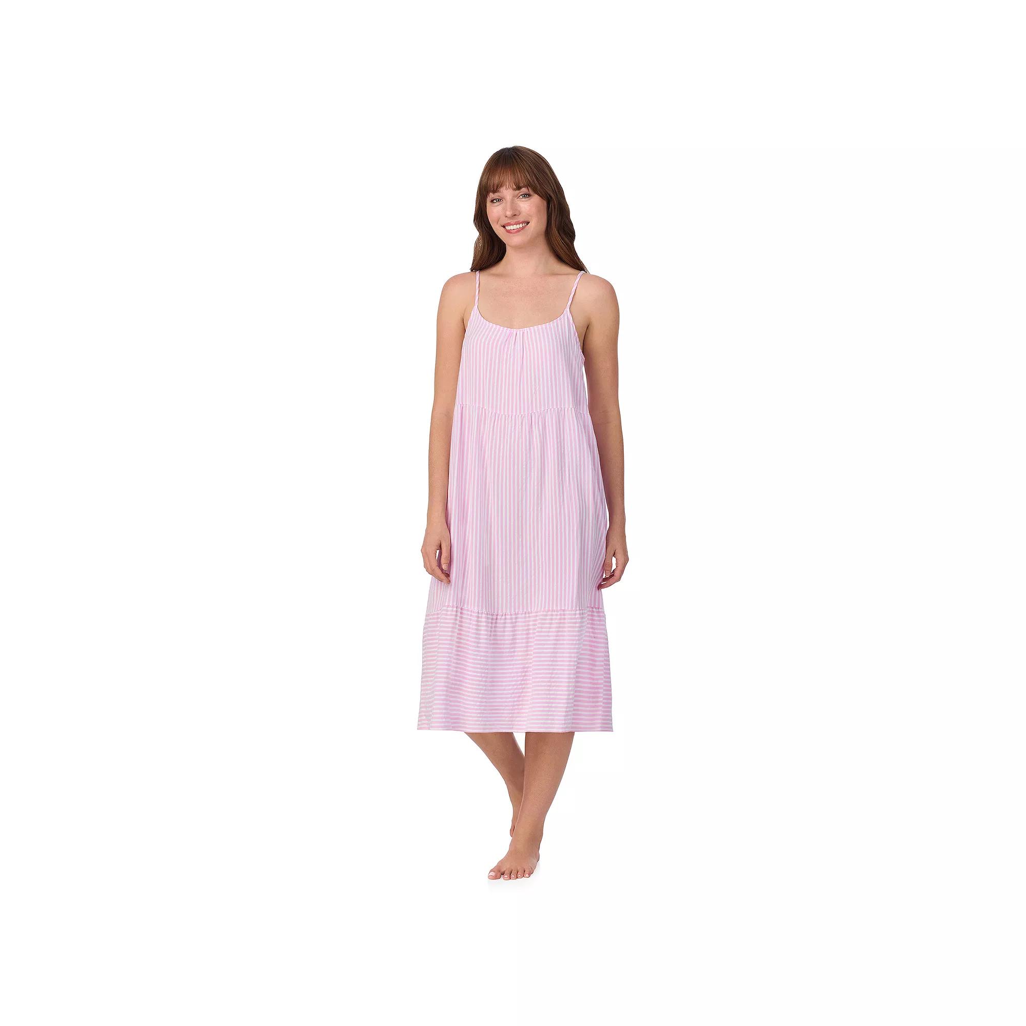 Women's Draper James Seersucker Midi Dress, Size: XS, Pink Stripe Product Image