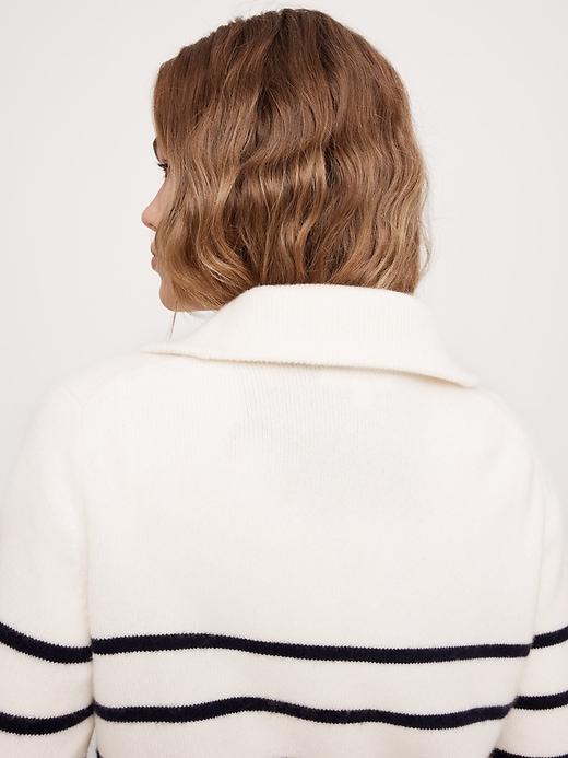 Cashmere Half-Zip Sweater Product Image