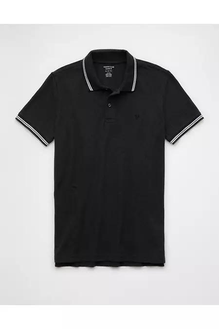 AE Lived-In Stretch Pique Slim Fit Tipped Polo Shirt Men's Product Image