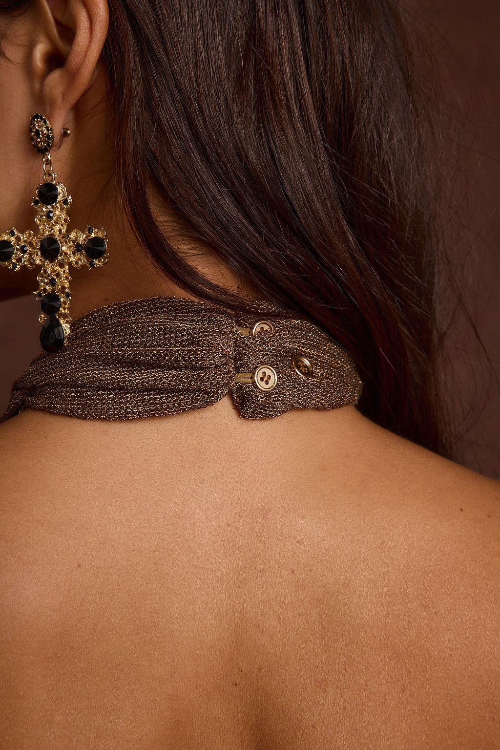 Paloma Bronze Halter Top Product Image