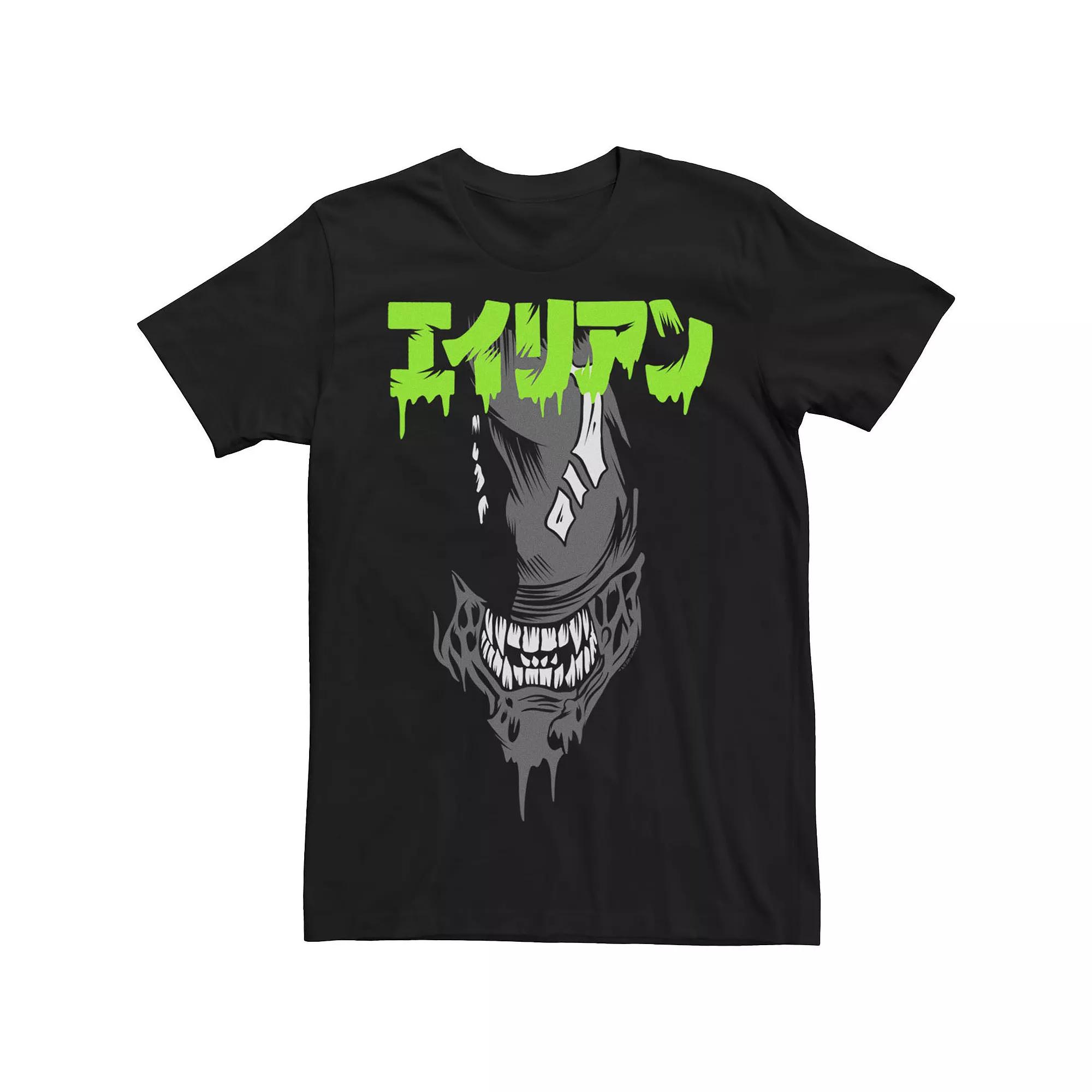 Men's Alien Kanji Big Face Tee,  Product Image