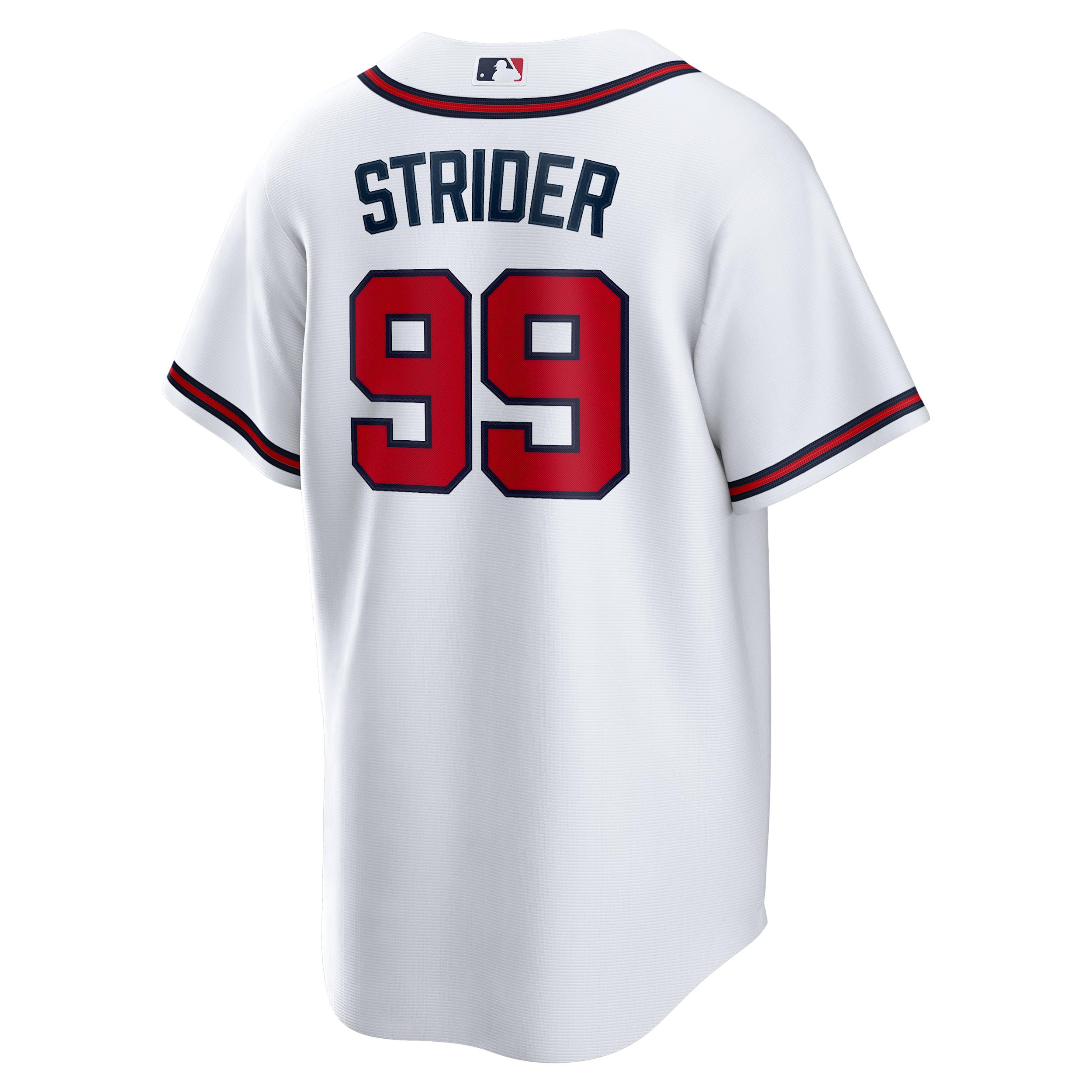 Spencer Strider Atlanta Braves Nike Men's MLB Replica Jersey Product Image