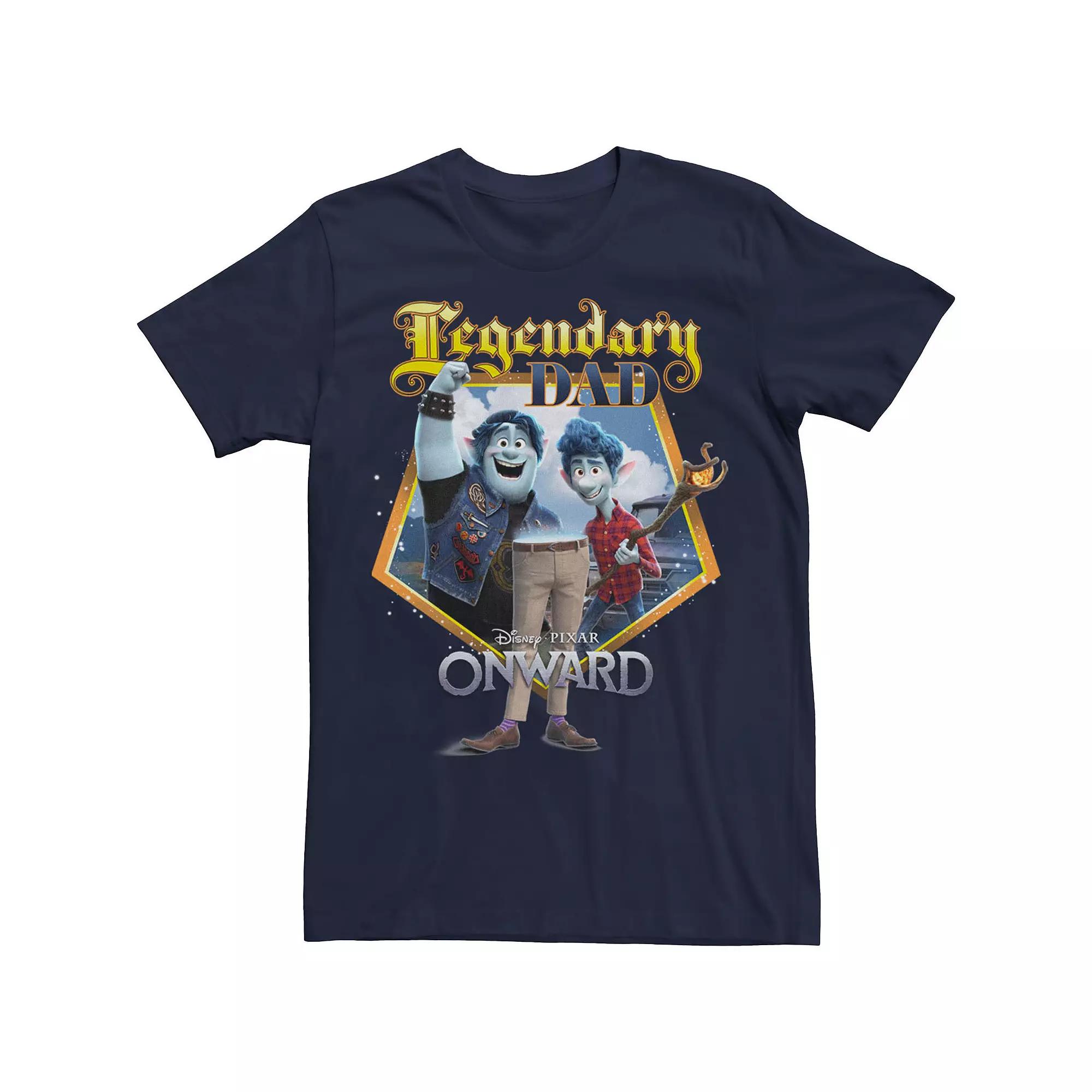 Disney / Pixar's Onward Men's Group Shot Legendary Dad Portrait Tee,  Product Image