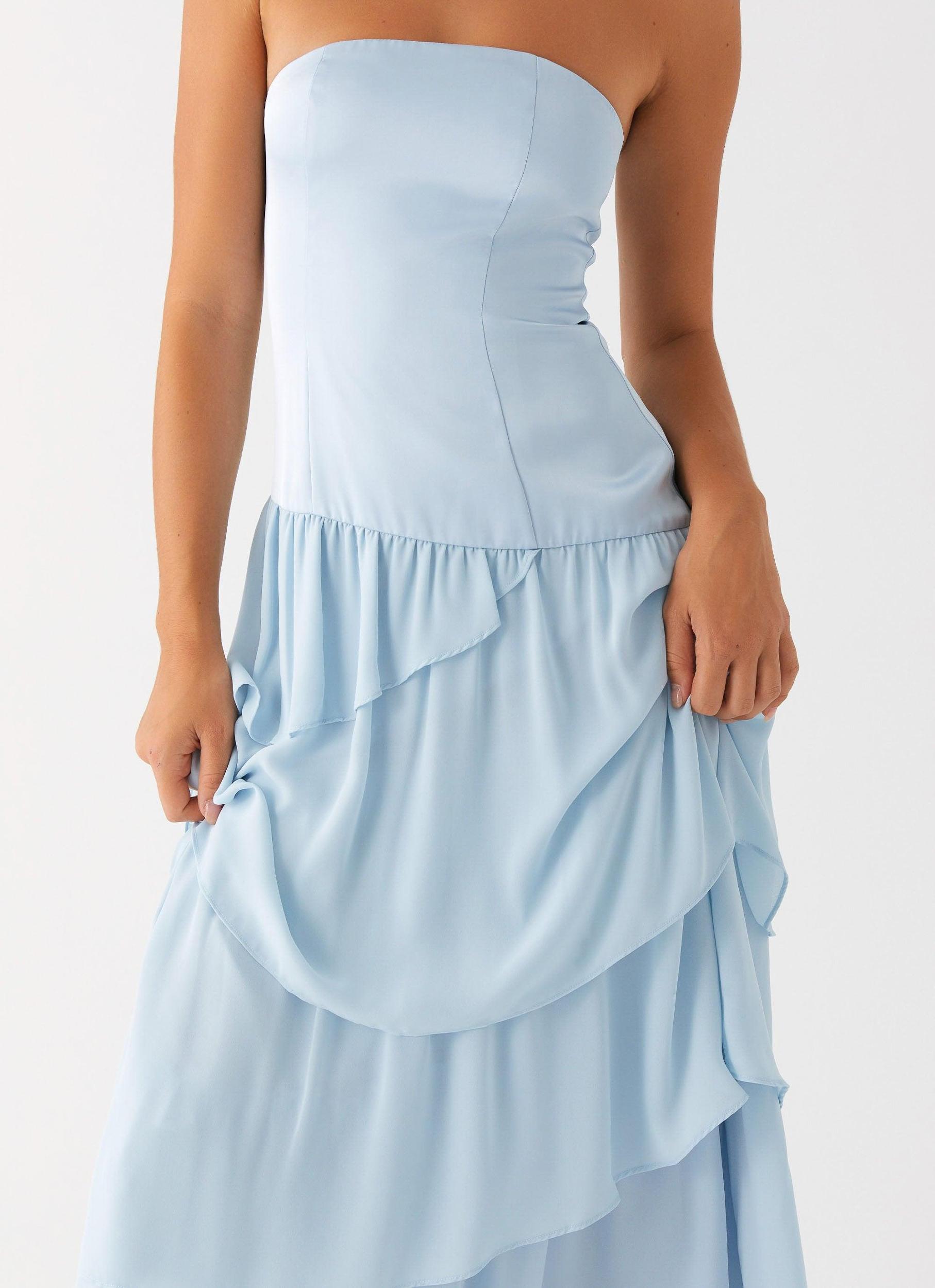 Our Story Maxi Dress - Pastel Blue Product Image