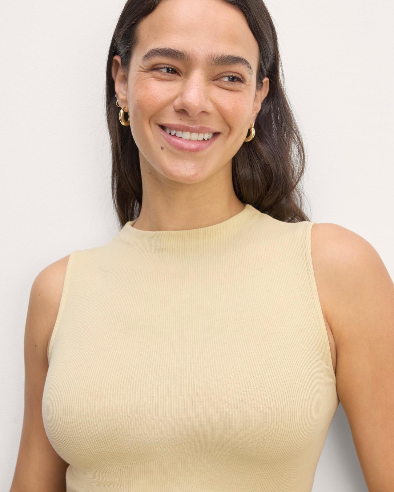 Womens Luxe Rib Funnel-Neck Tank by Everlane Product Image