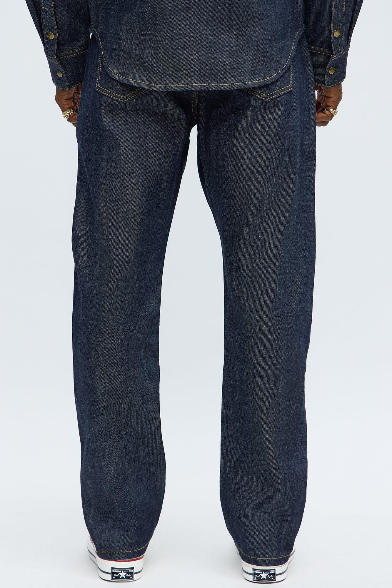 Straight Raw Selvedge Jeans - Indigo Male Product Image