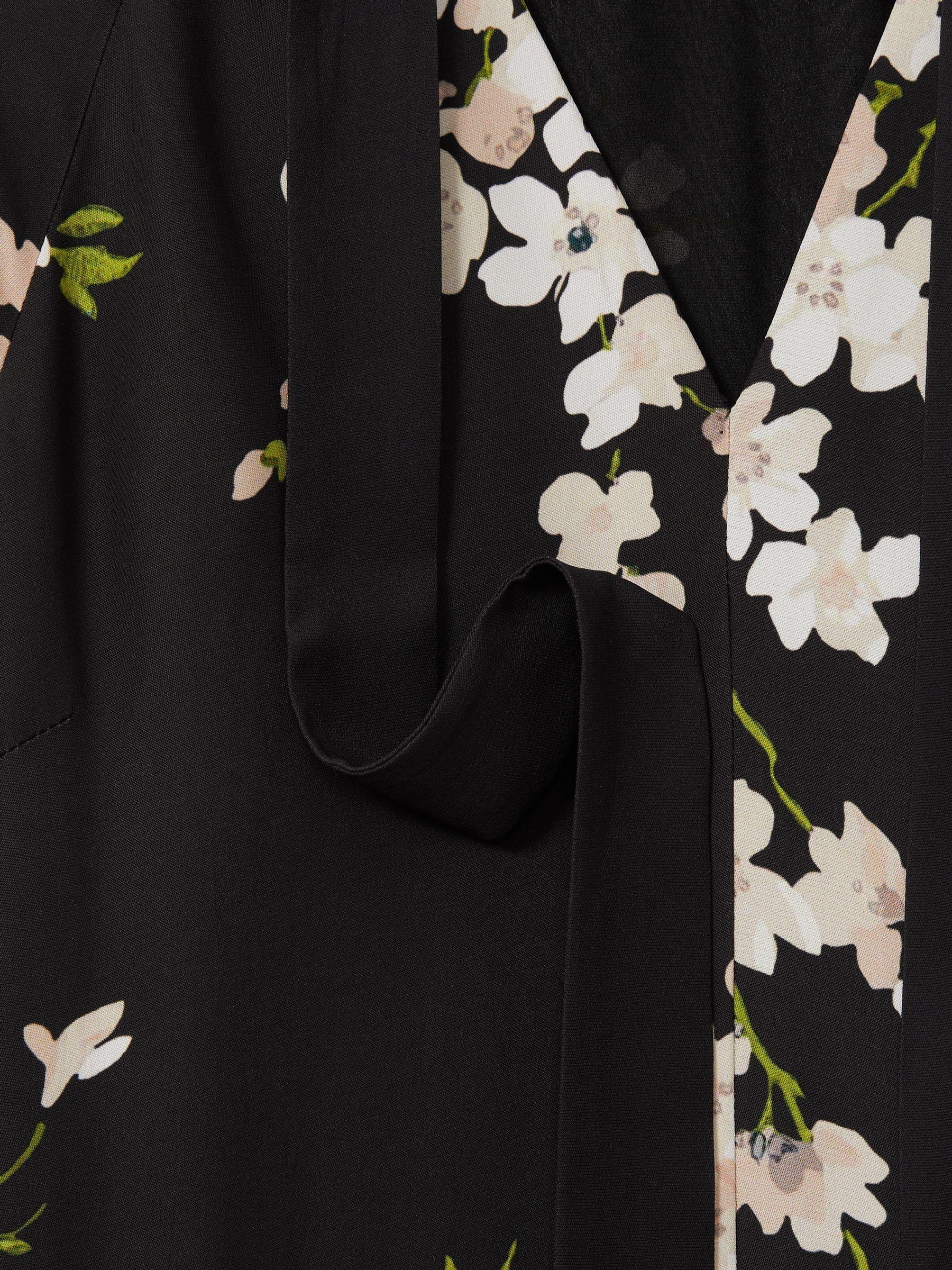 Florere Dropped Waist Mini Dress in Black Product Image