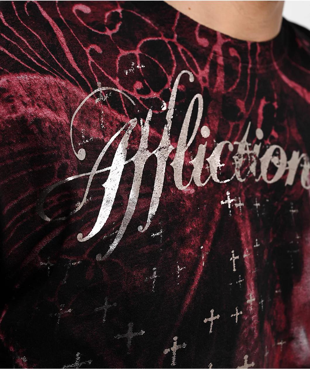 Affliction x Rogue Darkness Black T-Shirt Product Image