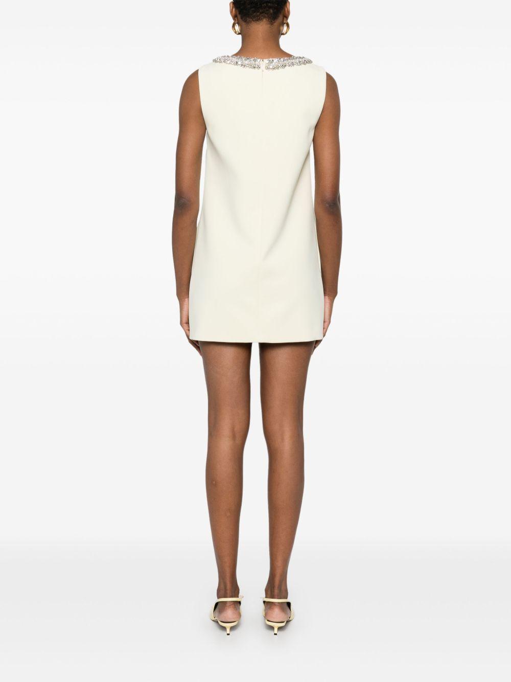 crepe bow-detail mini dress Product Image