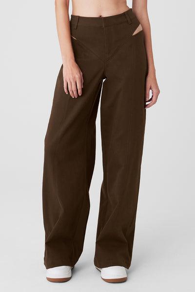 High-Waist Risk Taker Trouser - Espresso Product Image