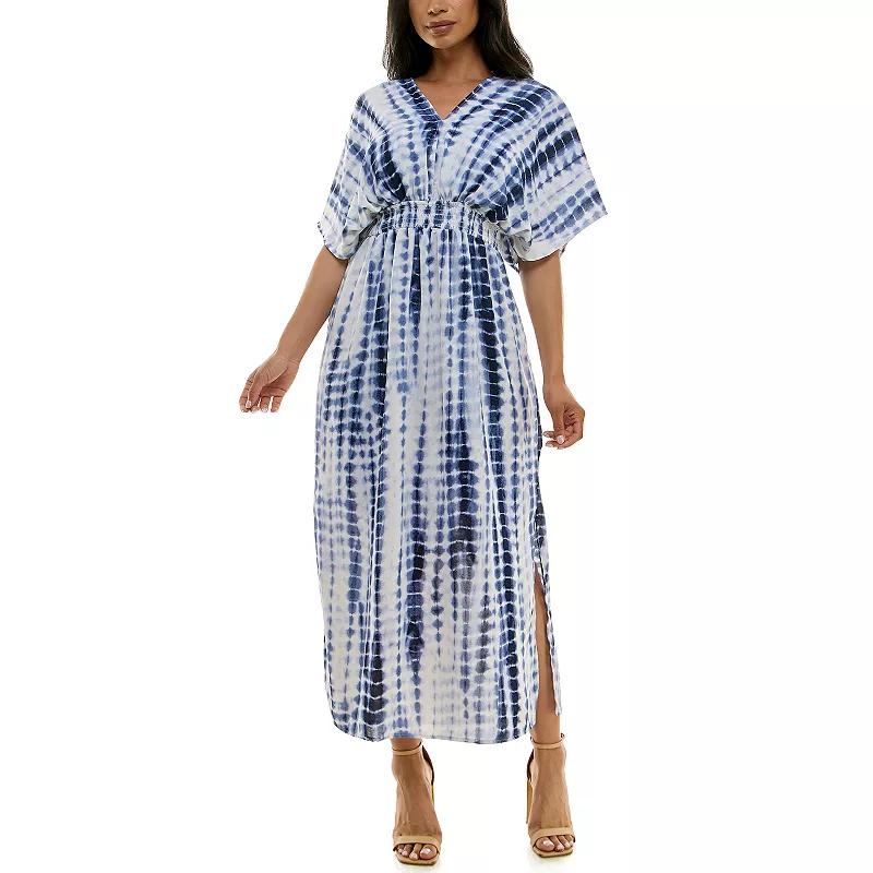 Women's Nina Leonard Goddesss Drape Maxi Dress,  Product Image