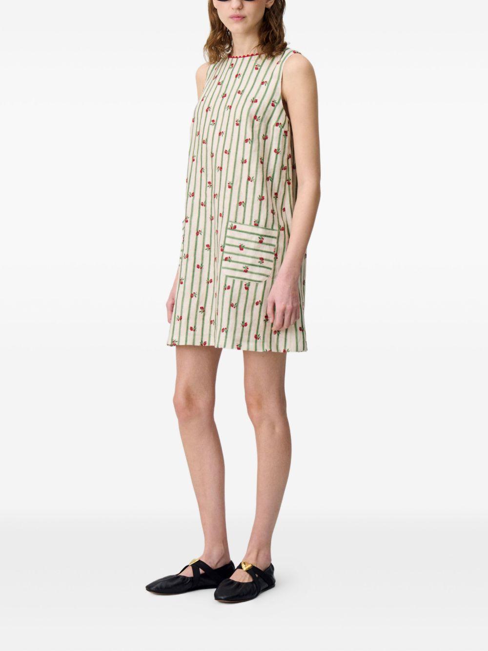 floral-embroidered minidress Product Image