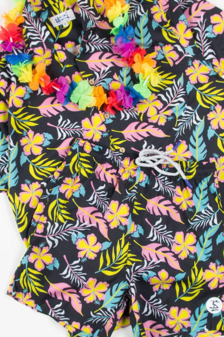 Black Miami Night Swim Shorts Product Image