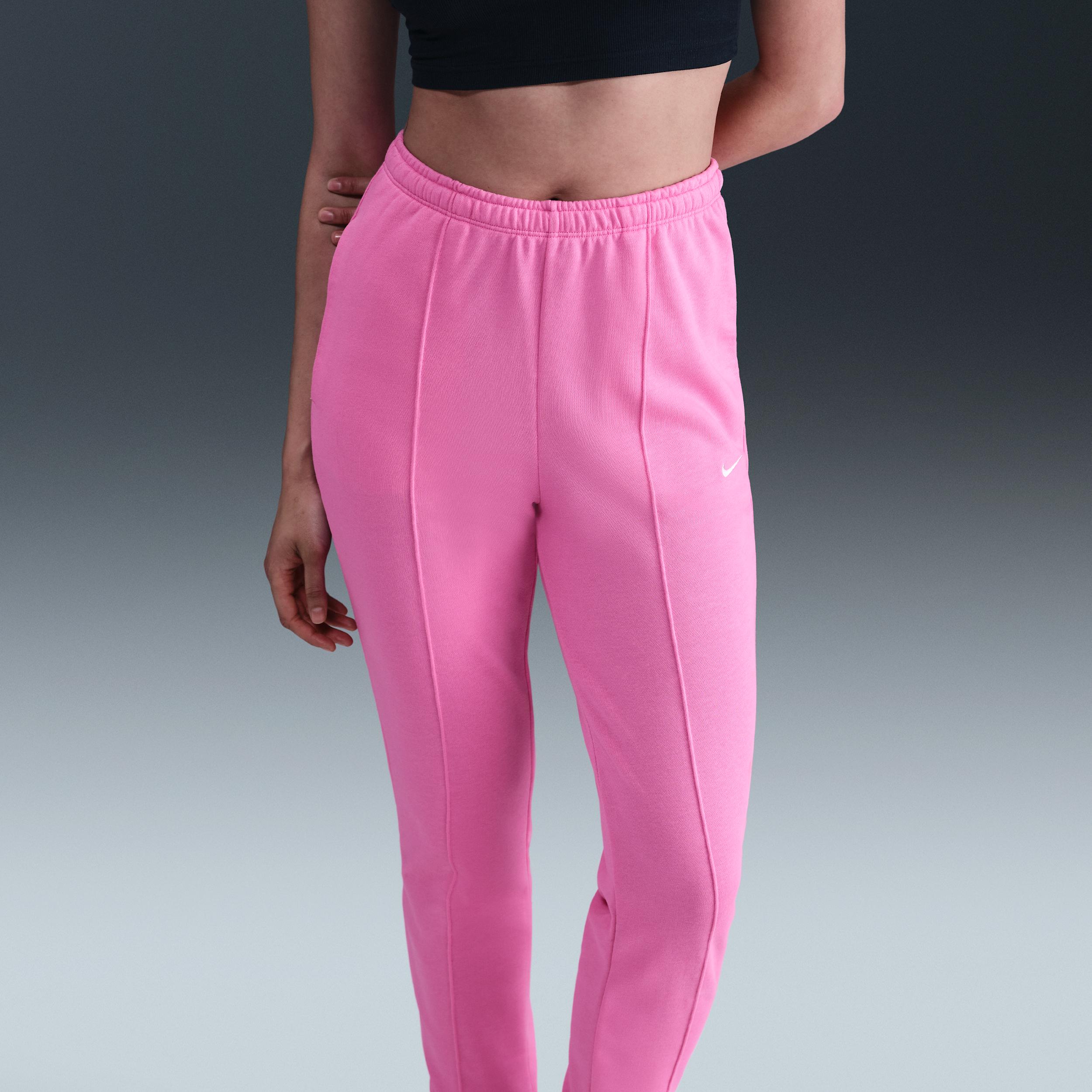 Womens Nike Sportswear Chill Terry Slim High-Waisted French Terry Sweatpants | FN2434-675 Product Image