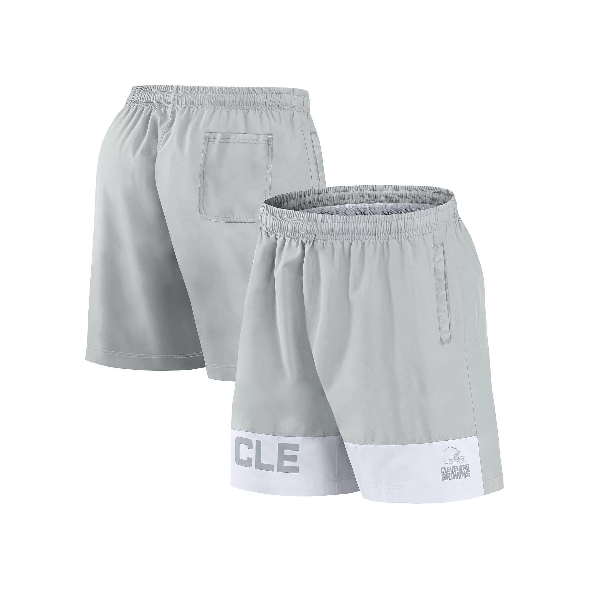 Men's Fanatics Gray Cleveland Browns Elements Shorts,  Product Image