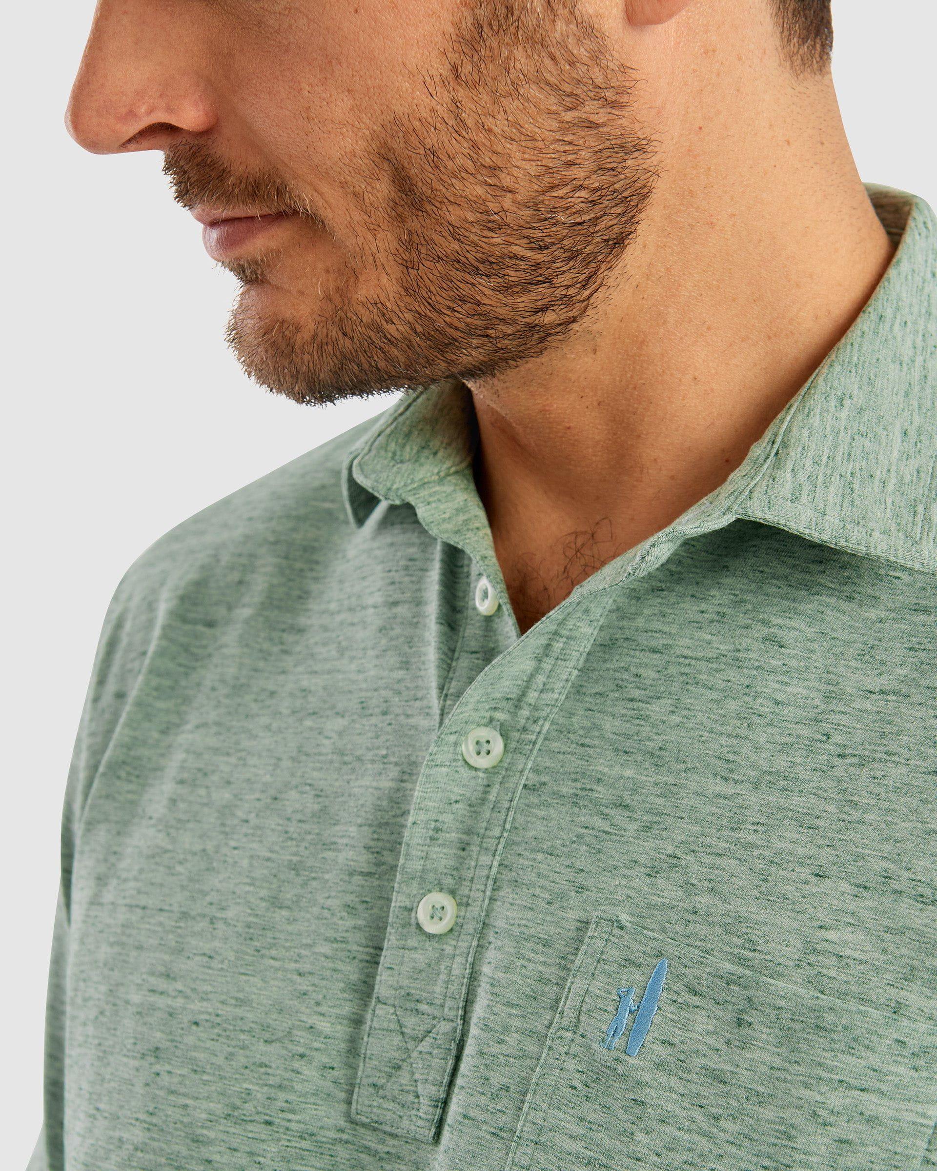 GS- TEST -  Heathered Original Polo Product Image