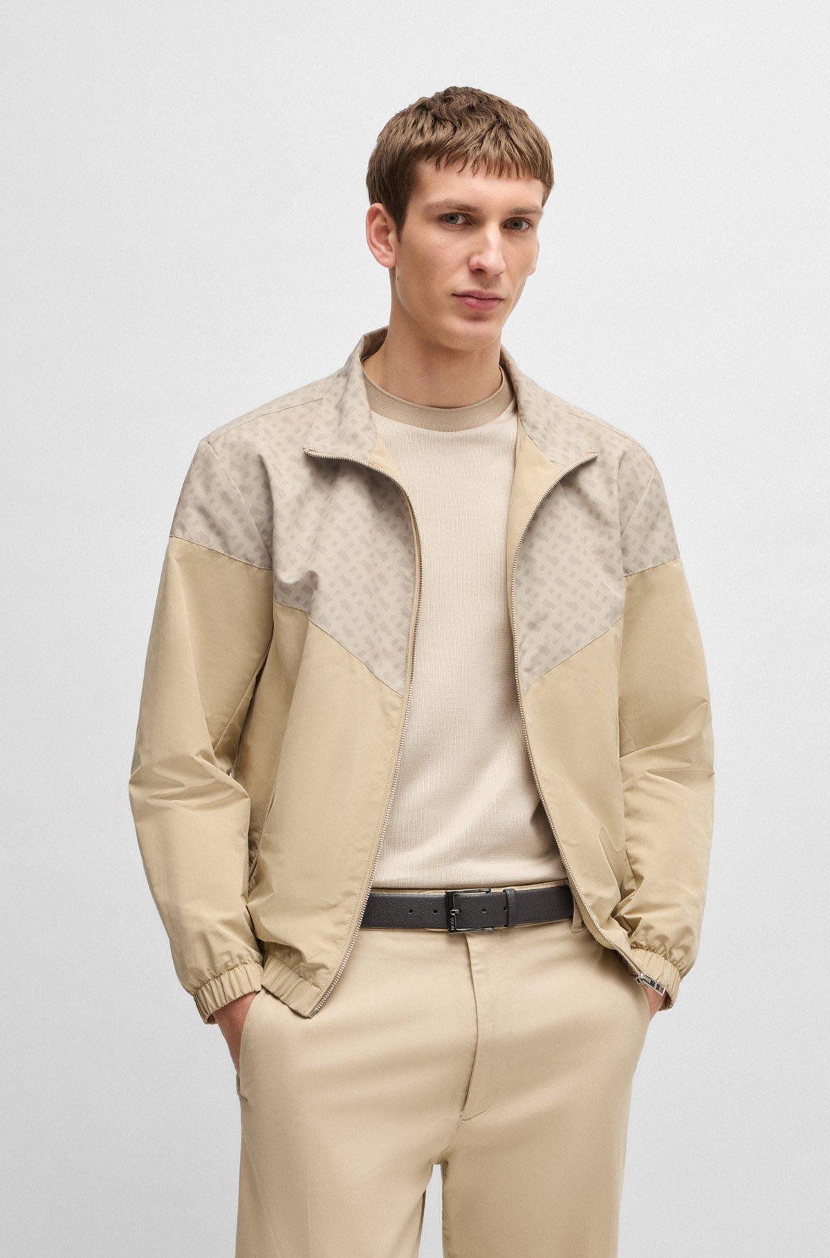 Italian-leather belt with branded buckle Product Image