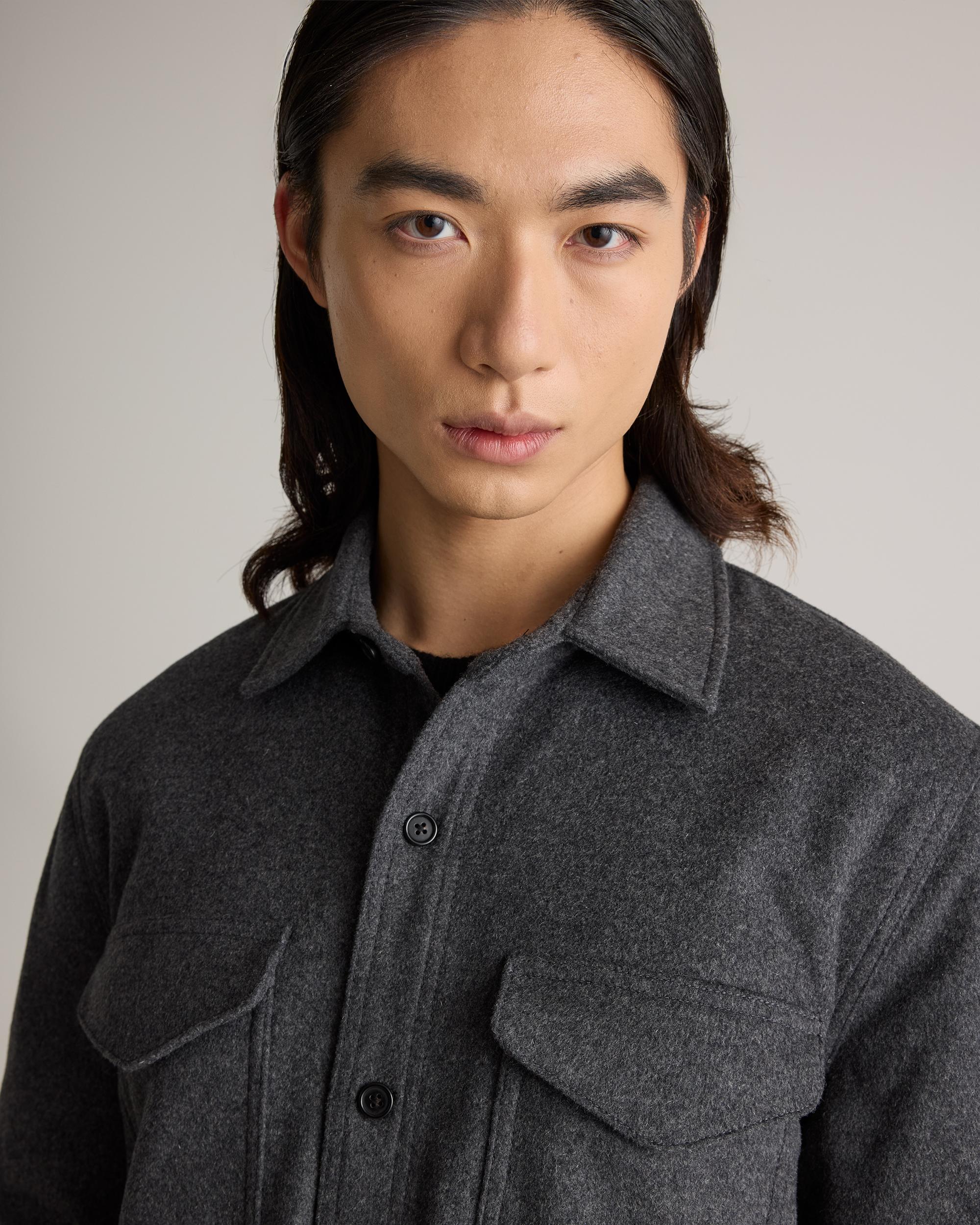 Quince | Men's Italian Wool Overshirt Wool/Nylon Product Image