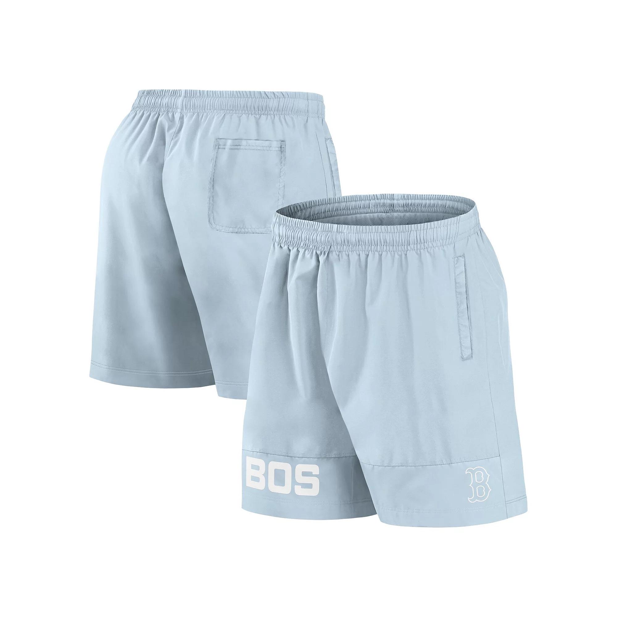 Men's Fanatics Light Blue Boston Red Sox Elements Swim Shorts,  Product Image