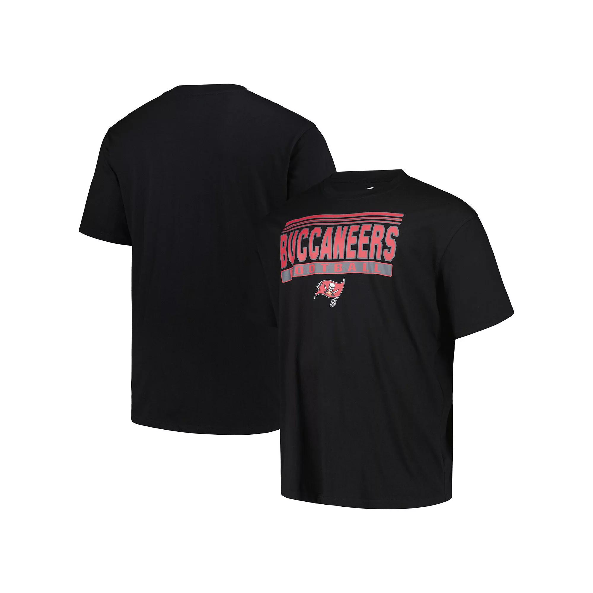 Men's Fanatics Black Tampa Bay Buccaneers Big & Tall Pop T-Shirt, Size: XLT Product Image