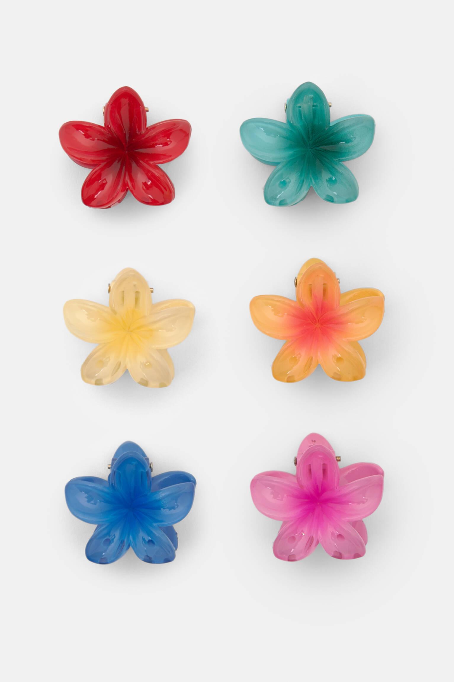 Pack of hibiscus flower hair clips Product Image