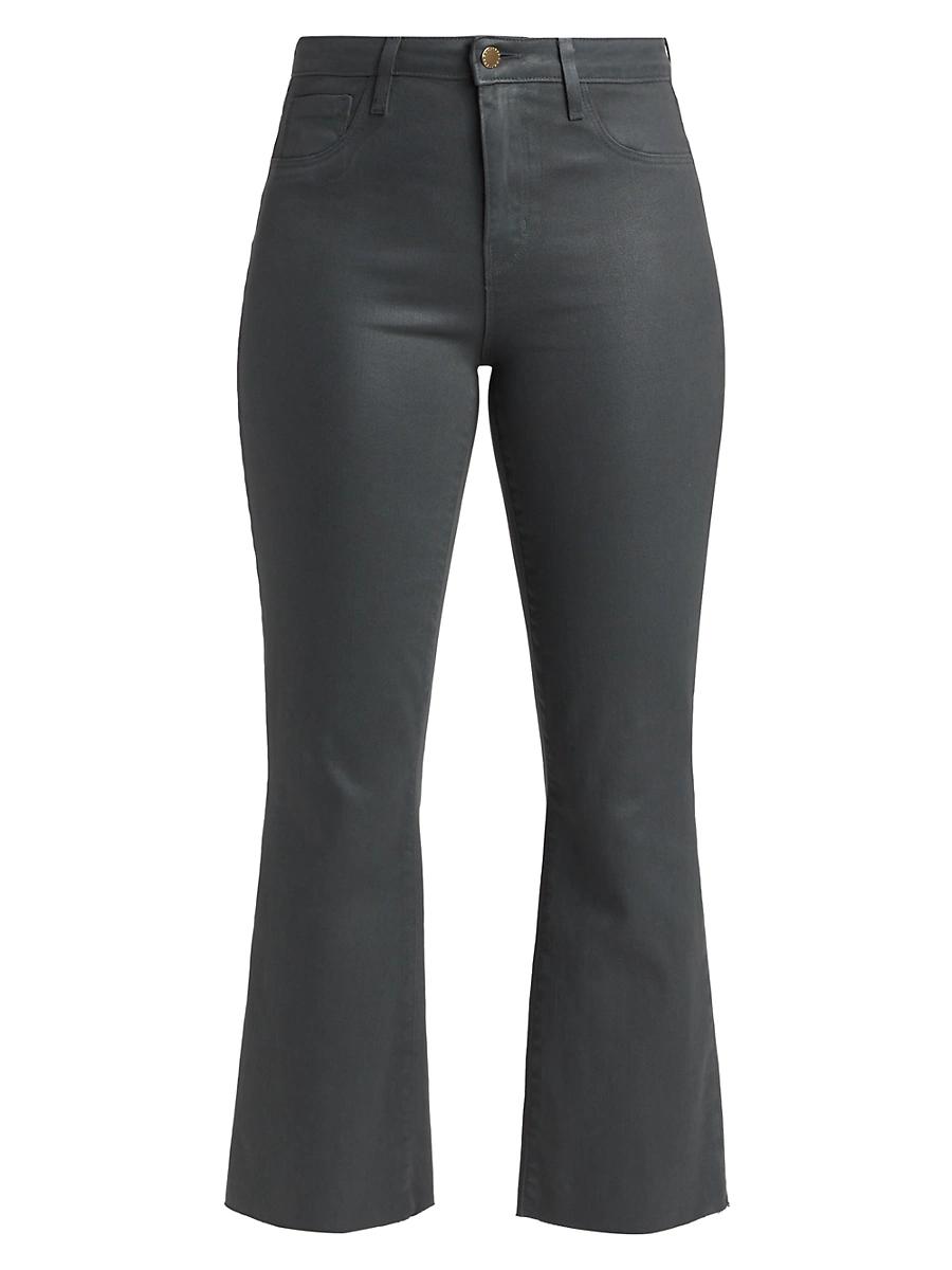 Womens Kendra Coated High-Rise Crop Jeans Product Image