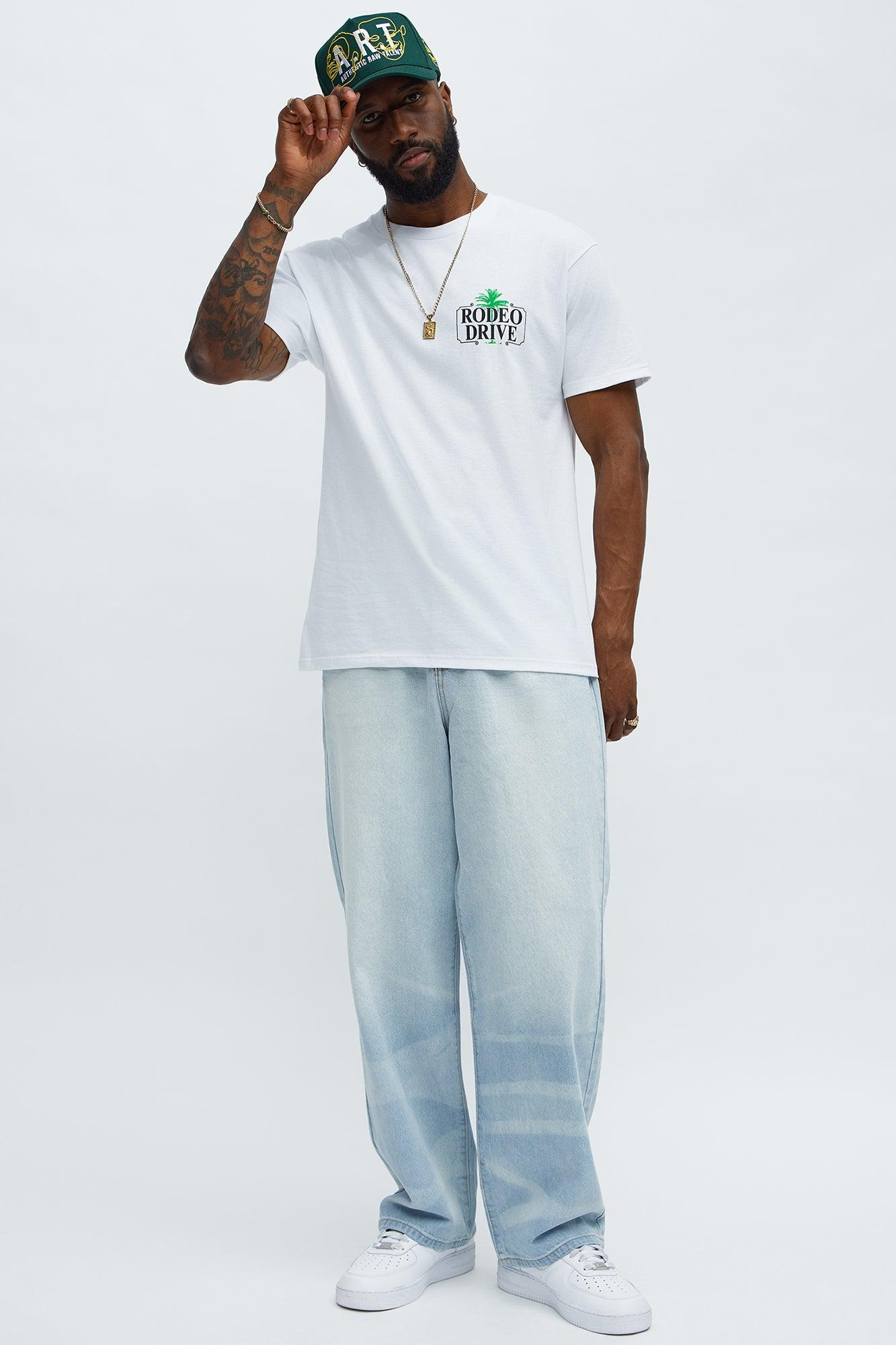 Rodeo Drive Palm Short Sleeve Tee - White Male Product Image