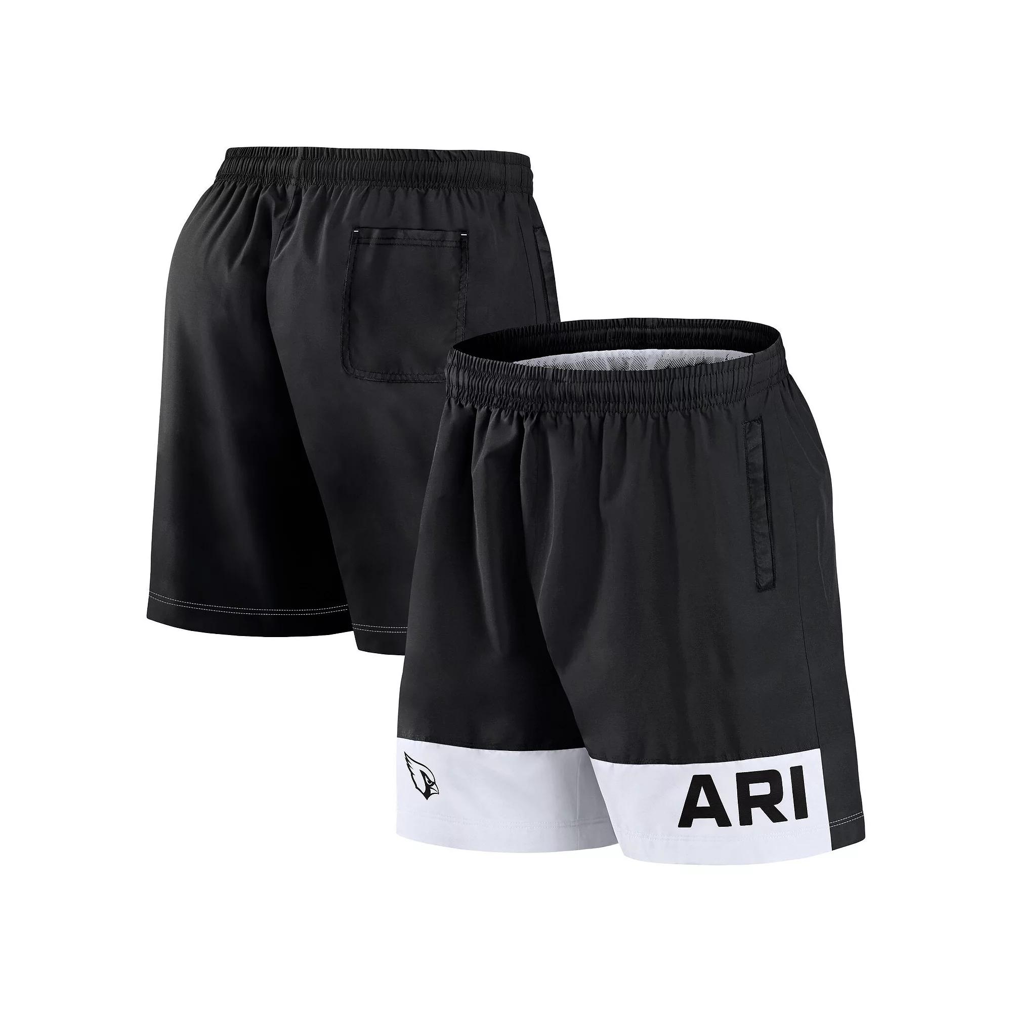 Men's Fanatics Black Arizona Cardinals Elements Shorts,  Product Image