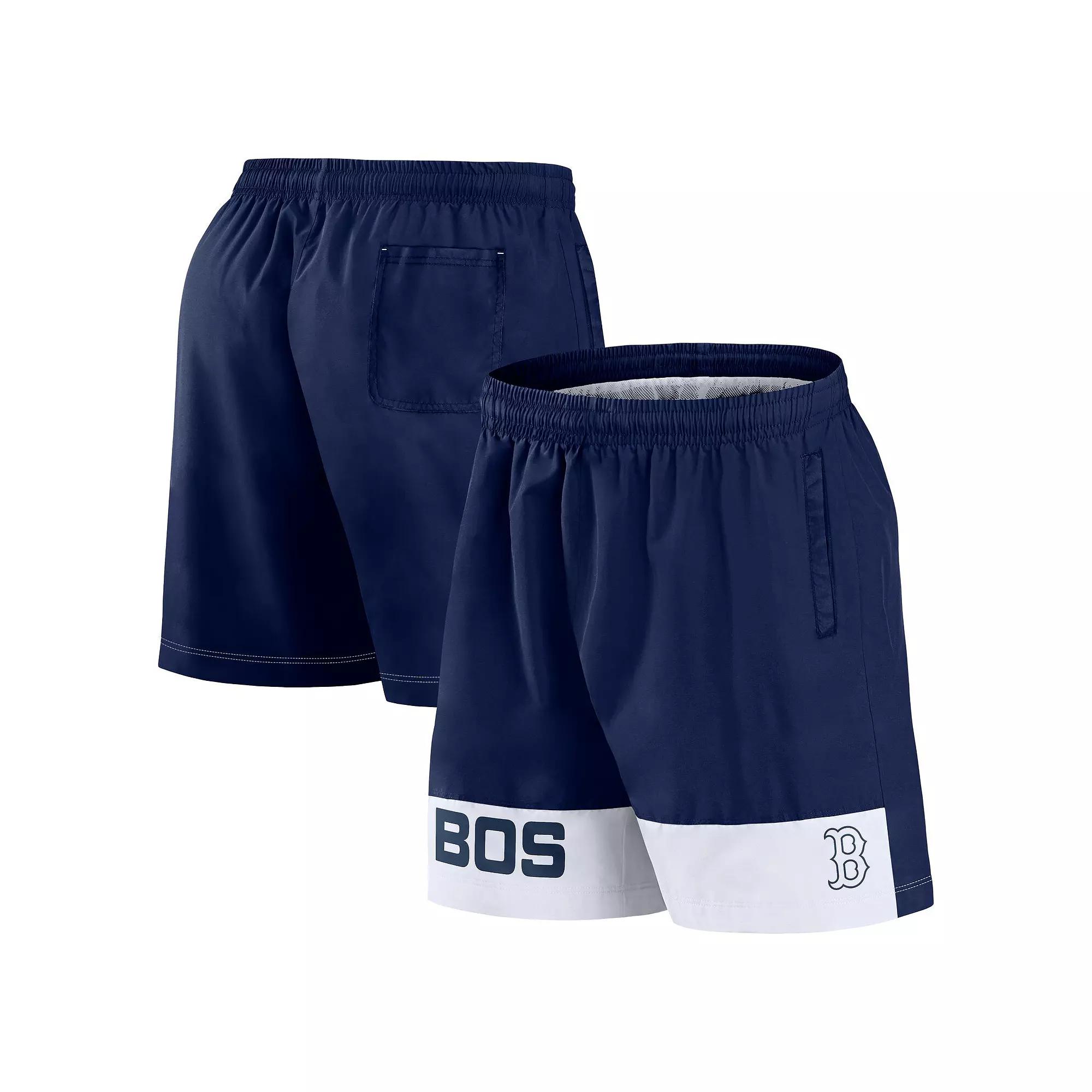 Men's Fanatics Navy Boston Red Sox Elements Swim Shorts,  Product Image