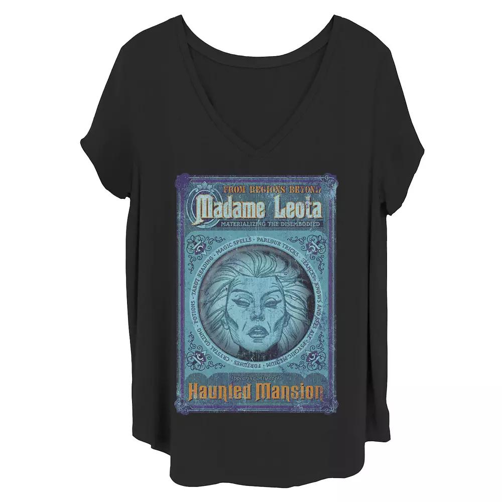 Disney's The Haunted Mansion Women's Madame Leota Poster V-Neck Tee, Girl's,  Product Image