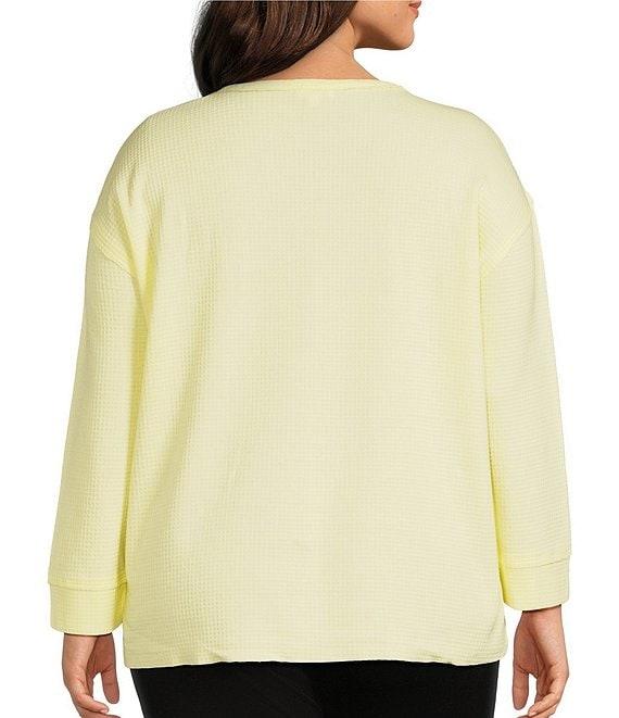 Westbound Plus Size Long Sleeve Henley Neck Top Product Image