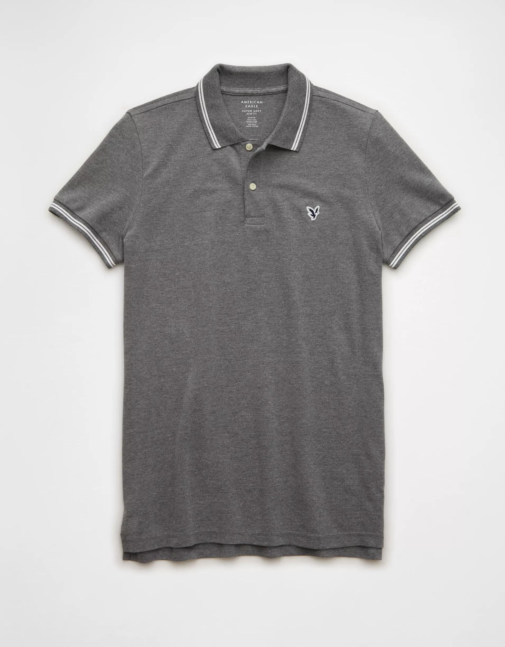 AE Lived-In Slim Fit Pique Polo Shirt Product Image