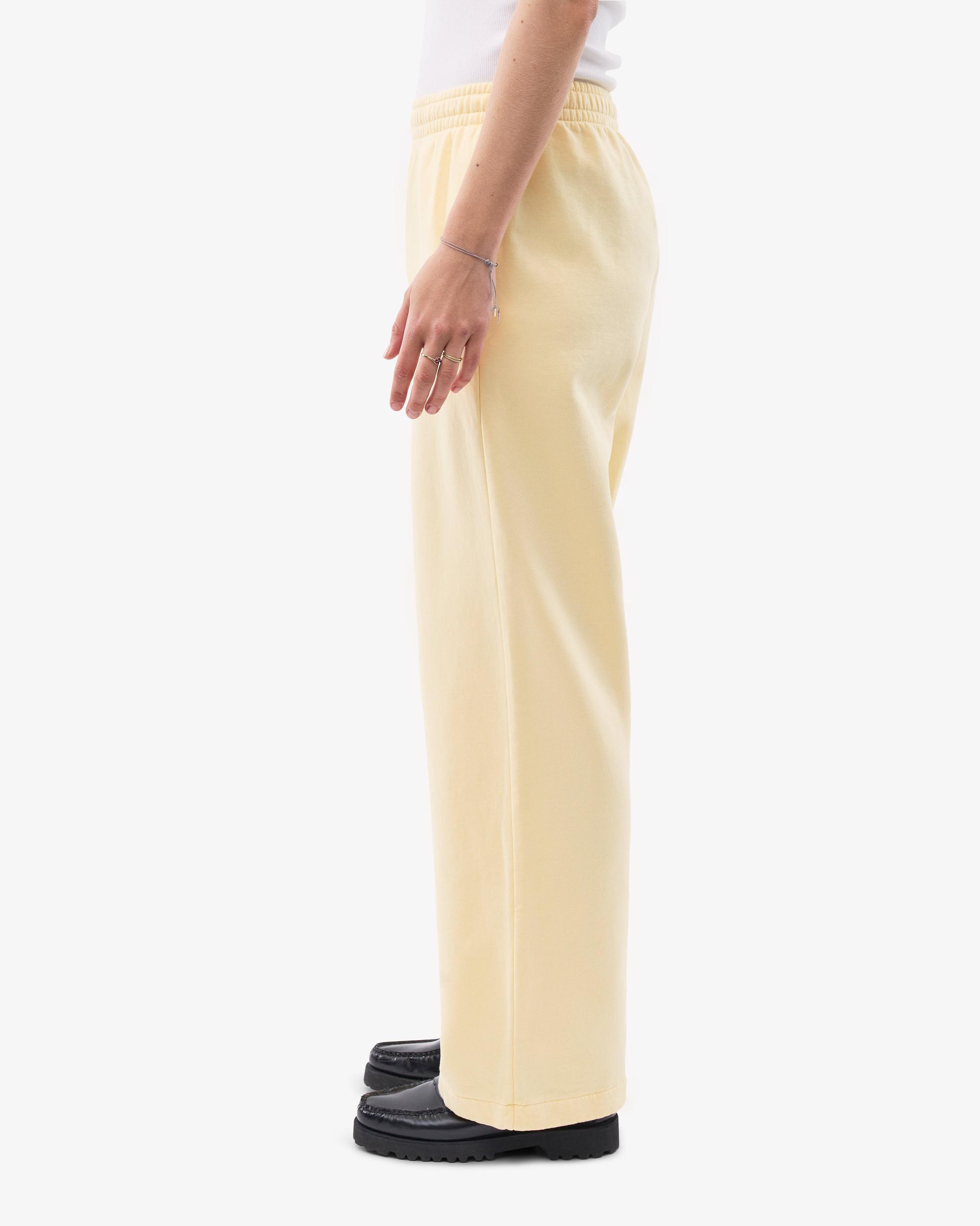 Organic Straight Leg Sweatpants - Soft Yellow Product Image