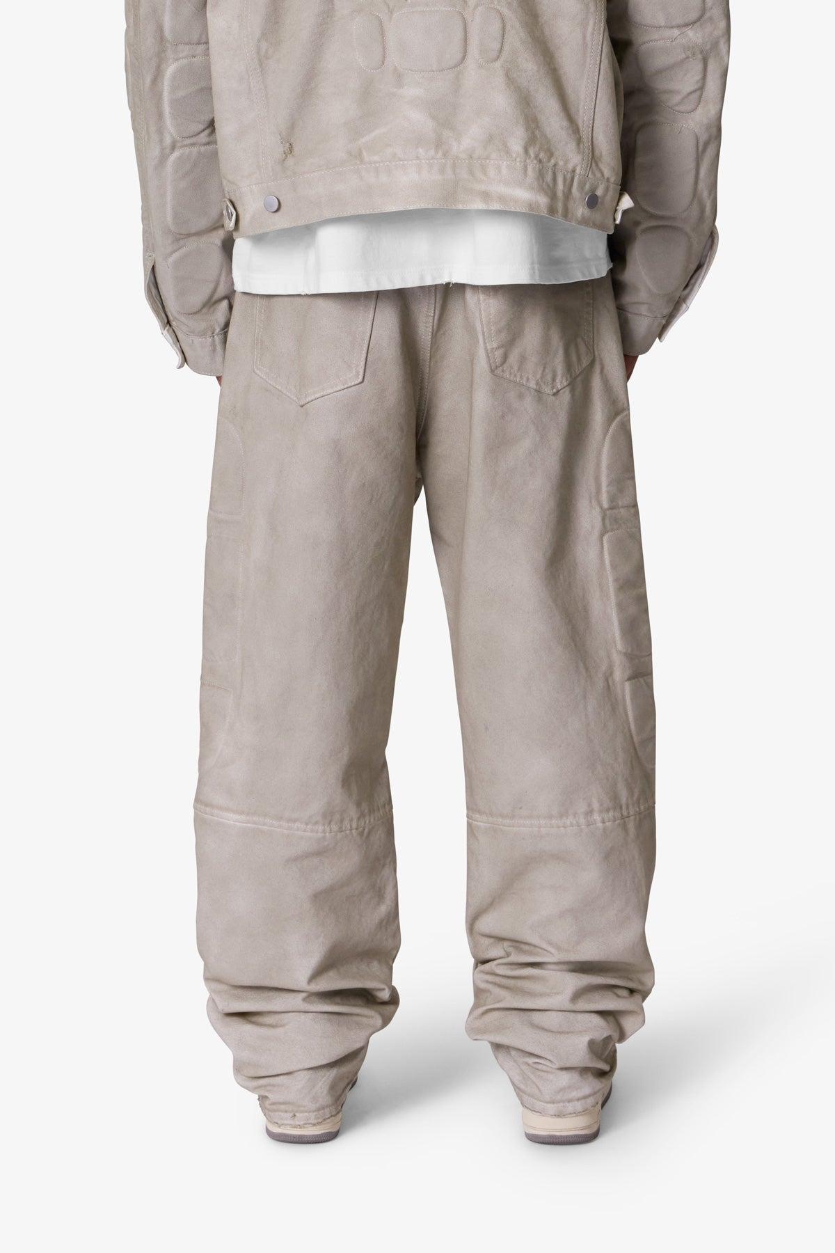 Ultra Baggy Moto Denim - Off White Product Image