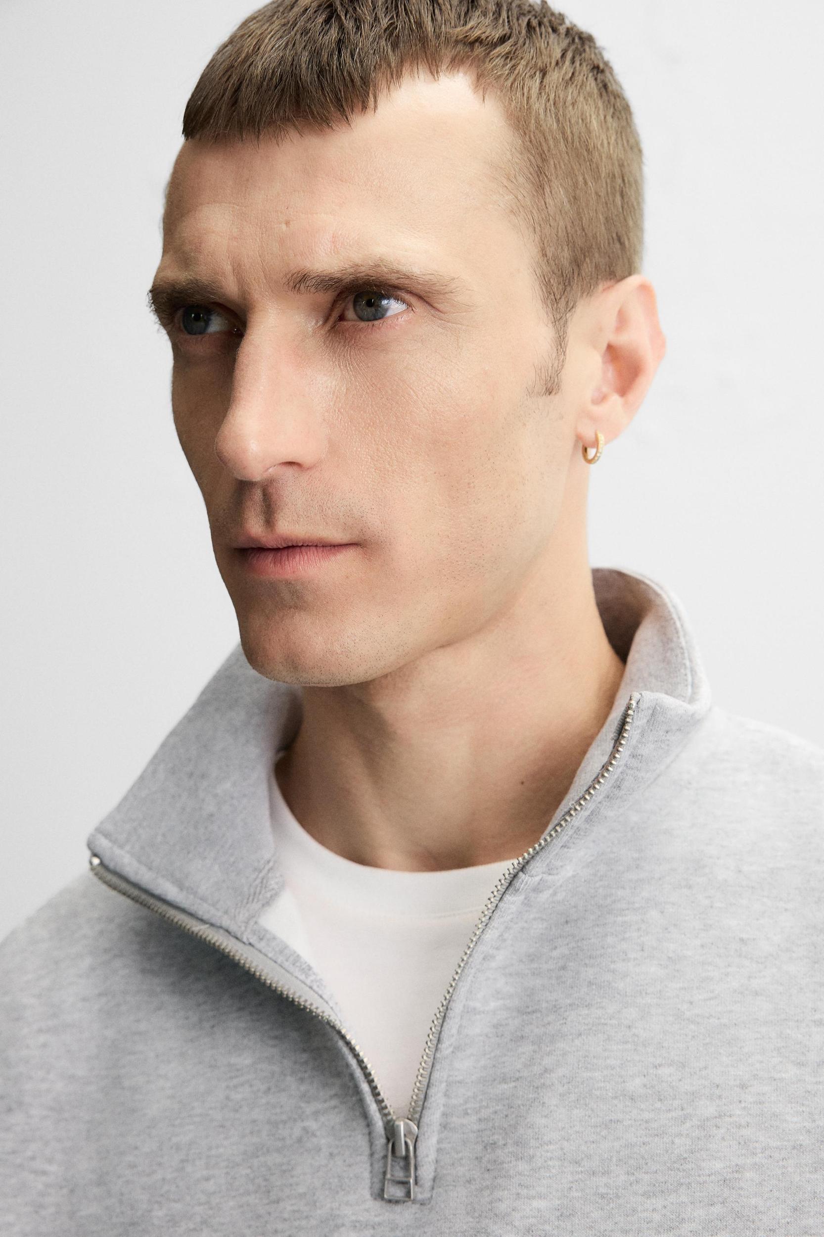 BASIC QUARTER-ZIP SWEATSHIRT Product Image
