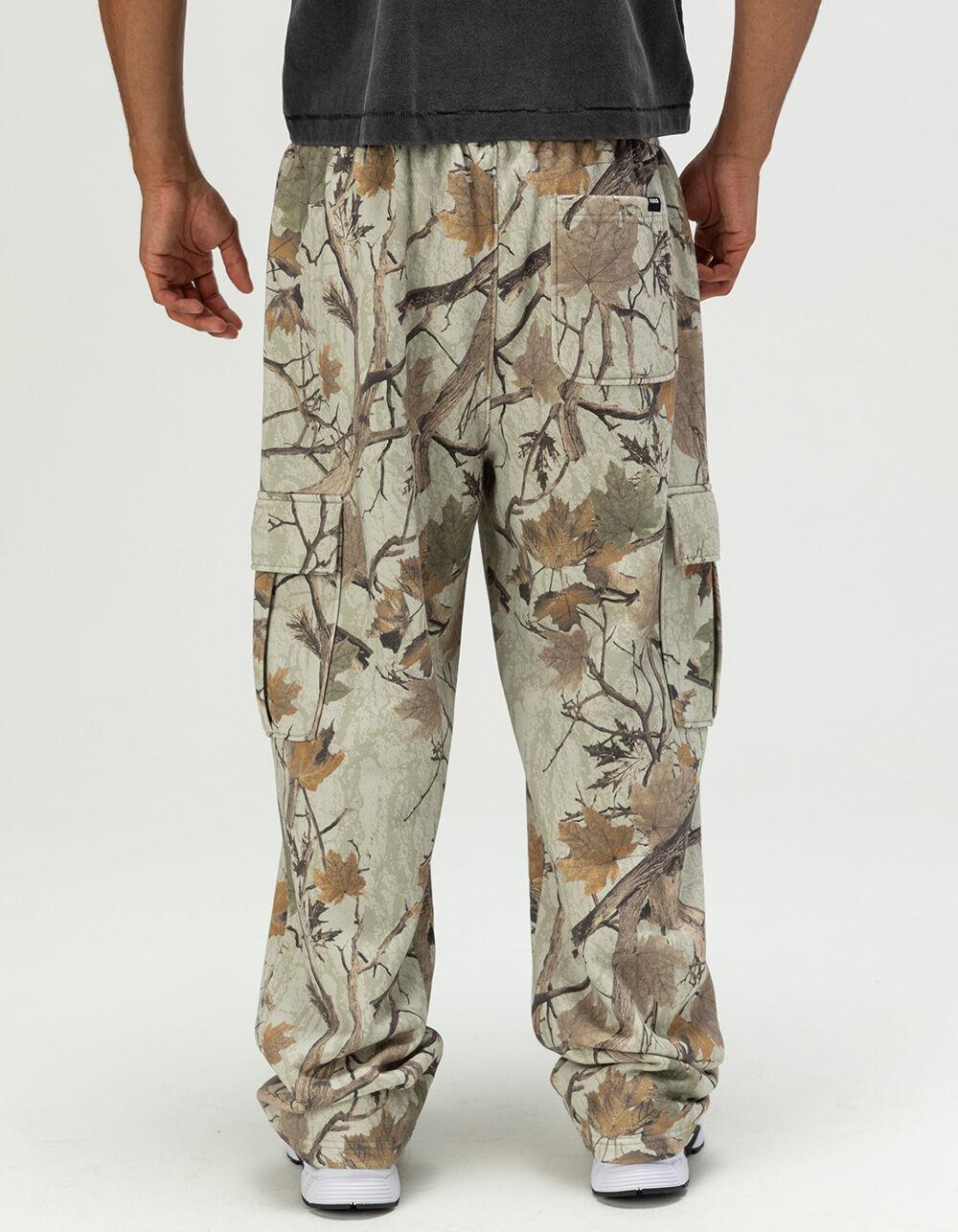 RSQ Mens Baggy Cargo Sweatpants - CAMO BLACK Product Image