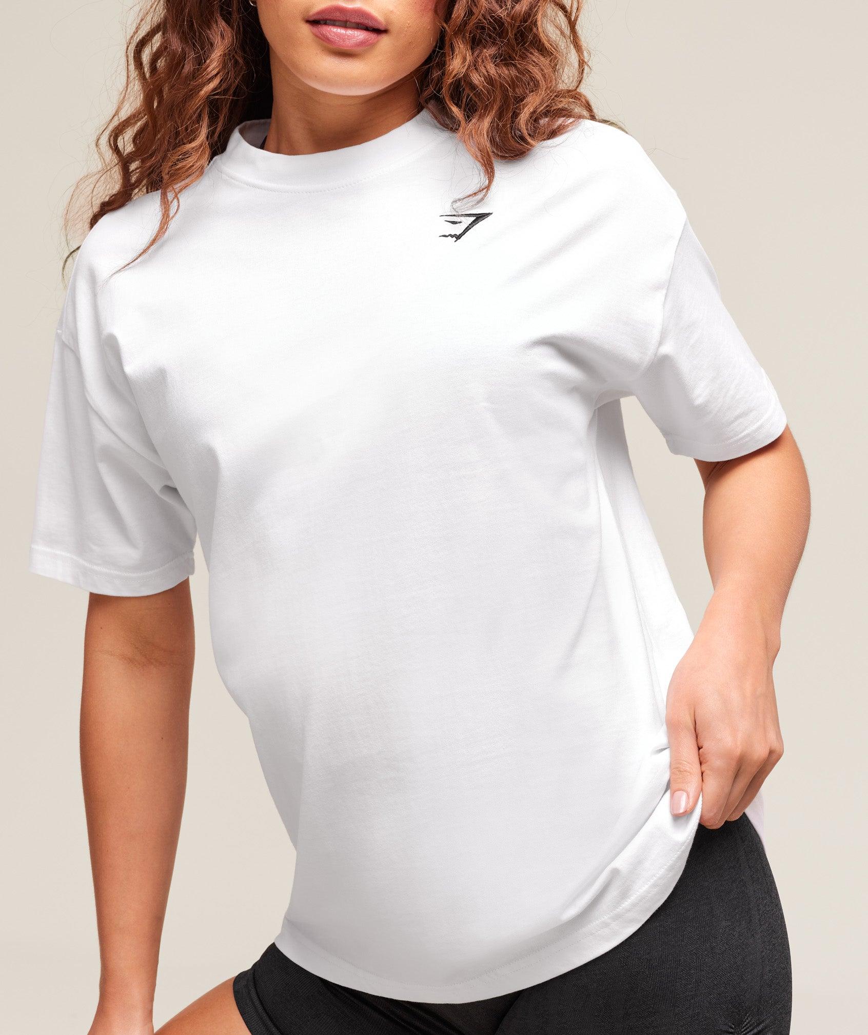 Gymshark Training Oversized T-Shirt - White Female Product Image