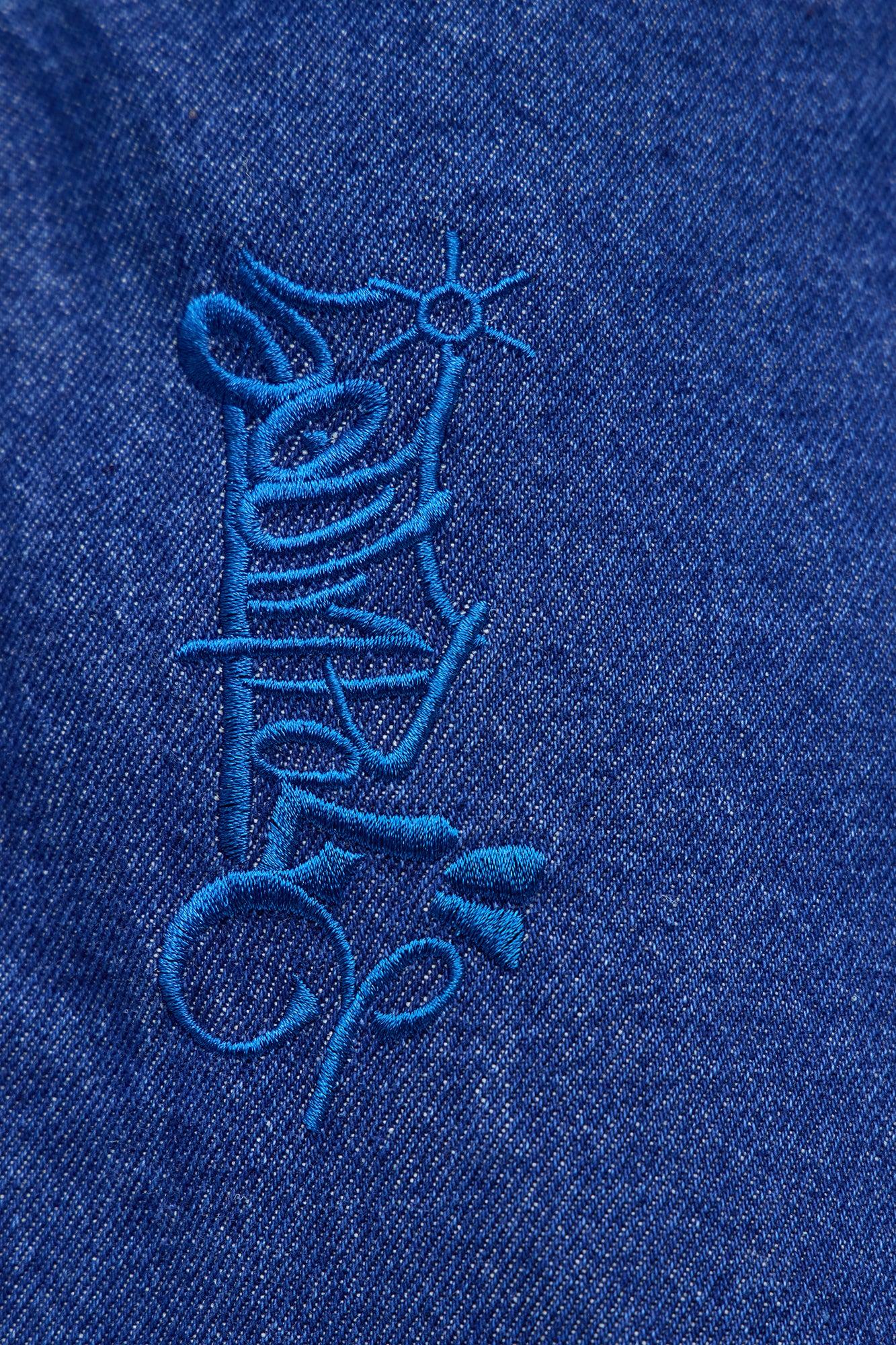 Southpole Baggy Contrast Stitch Back Hit Jeans - Blue Wash Male Product Image