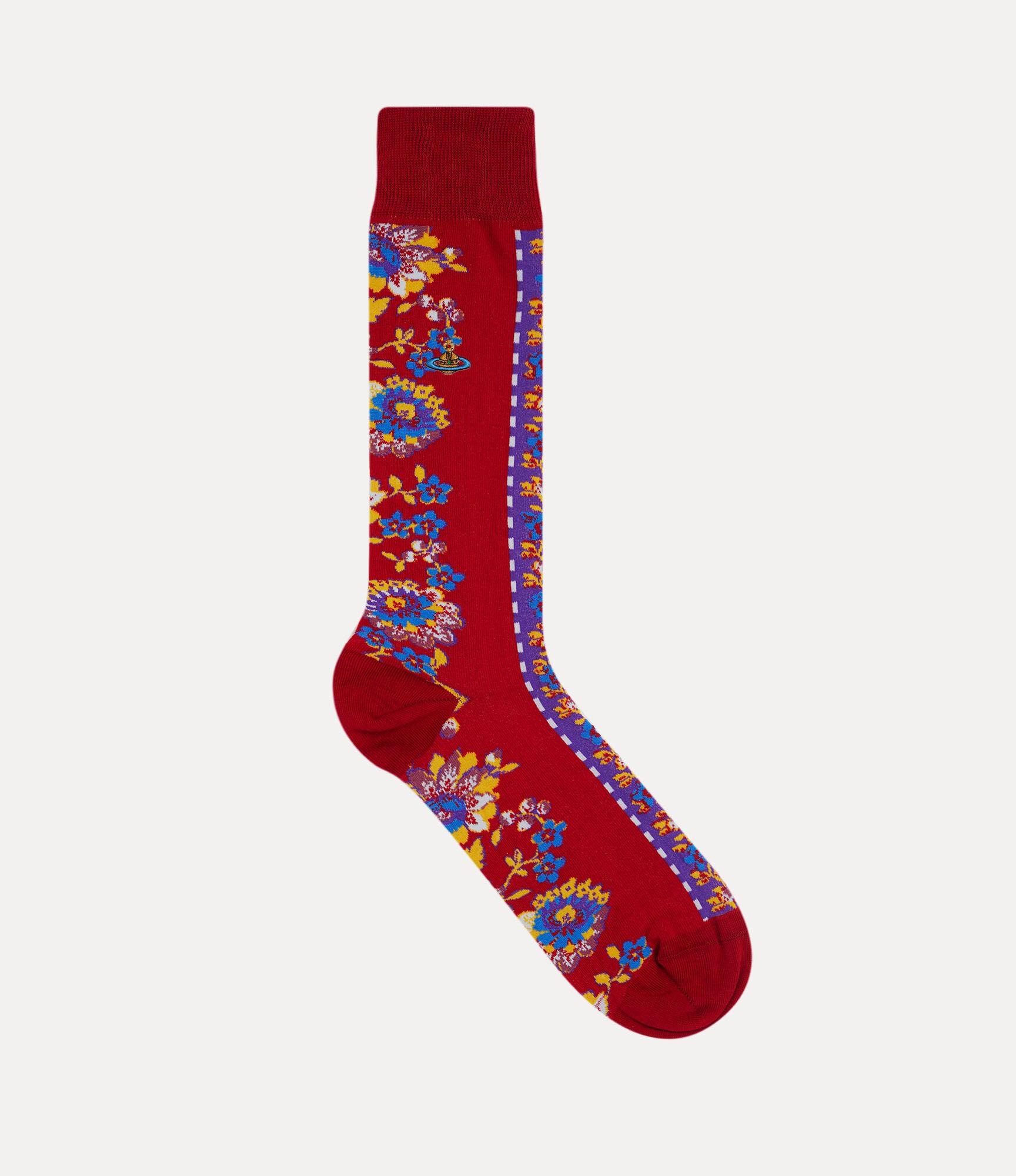 Flower Stripe Socks Product Image